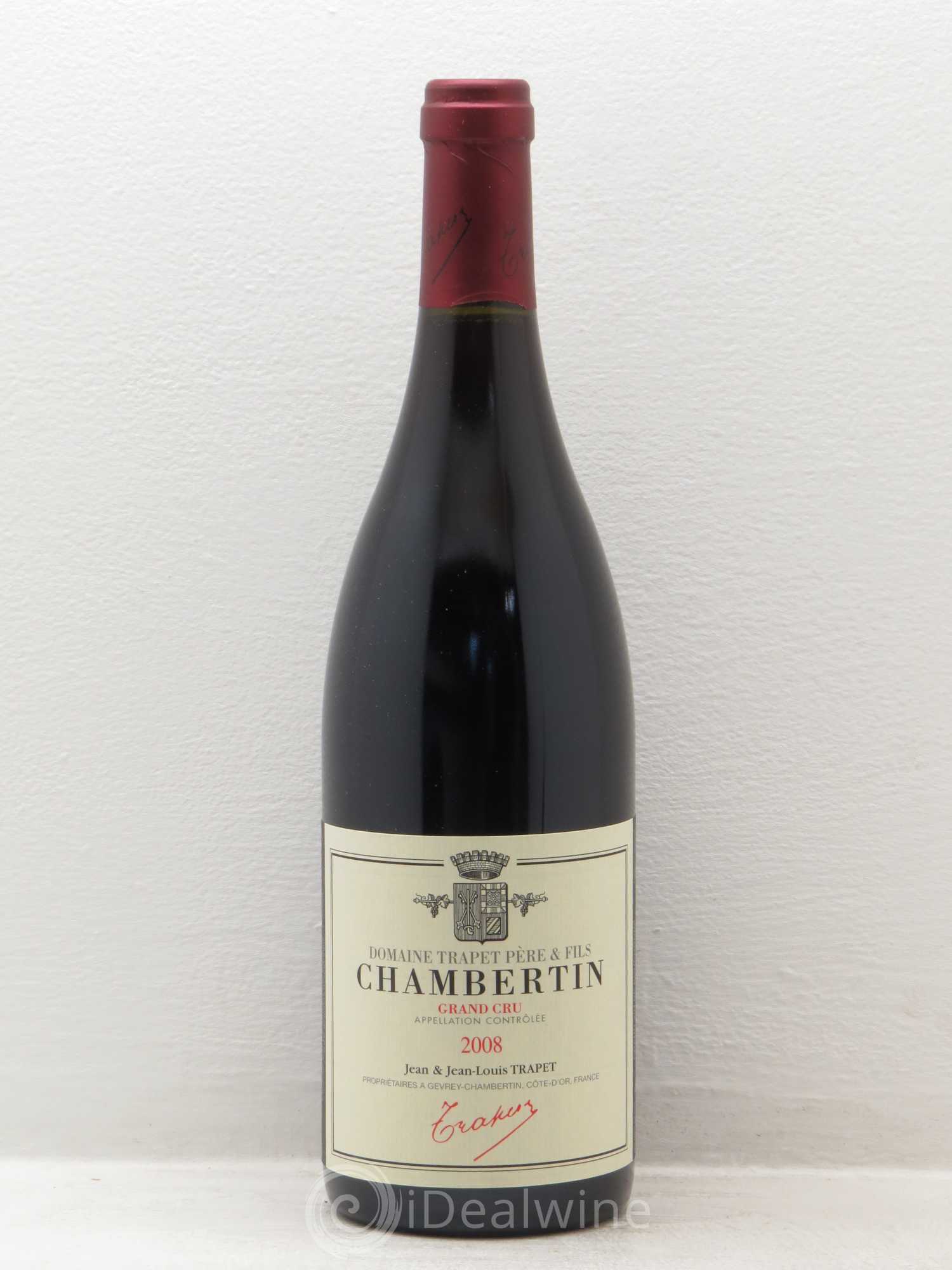 Chambertin Grand Cru Domaine Trapet 2008 - Lot de 1 bouteille - 0