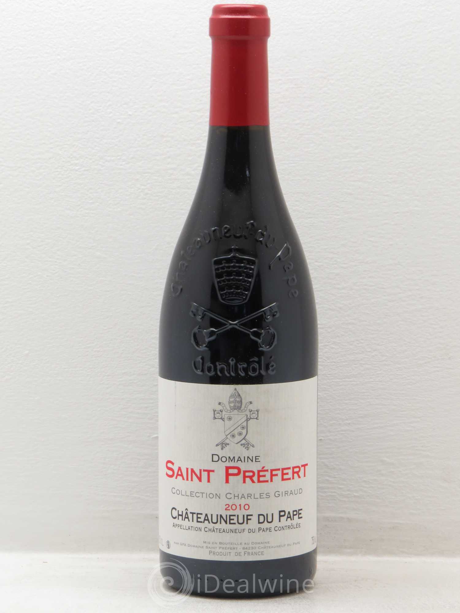 Châteauneuf-du-Pape Collection Charles Giraud Domaine Saint-Préfert 2010 - Lot de 1 bouteille - 0