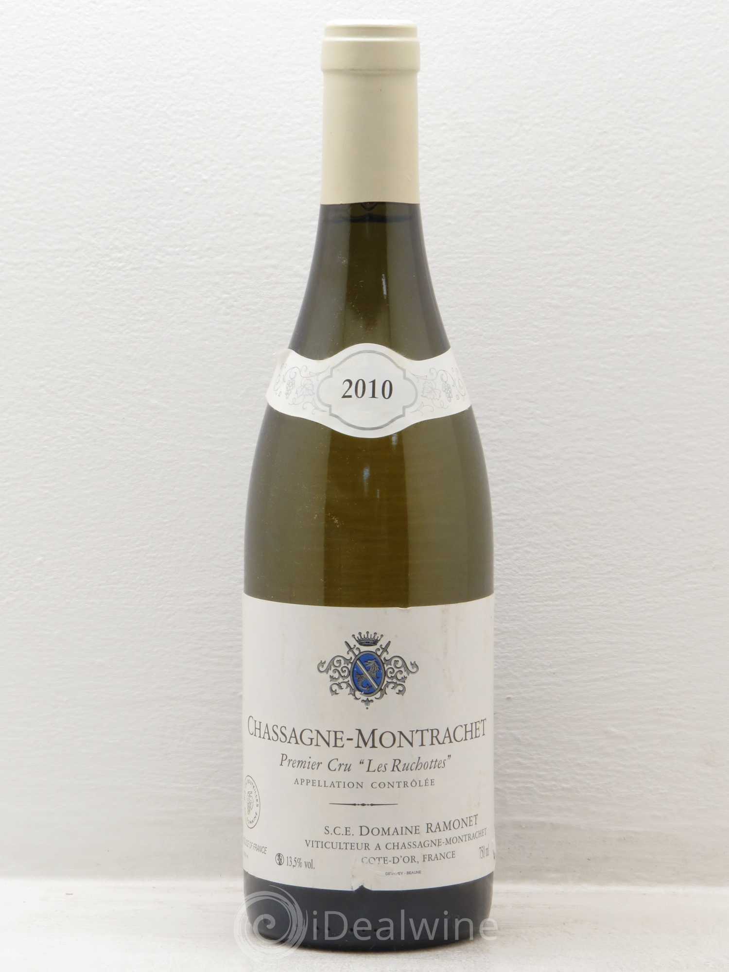 Chassagne-Montrachet 1er Cru Les Ruchottes Ramonet (Domaine) 2010 - Lot de 1 bouteille - 0