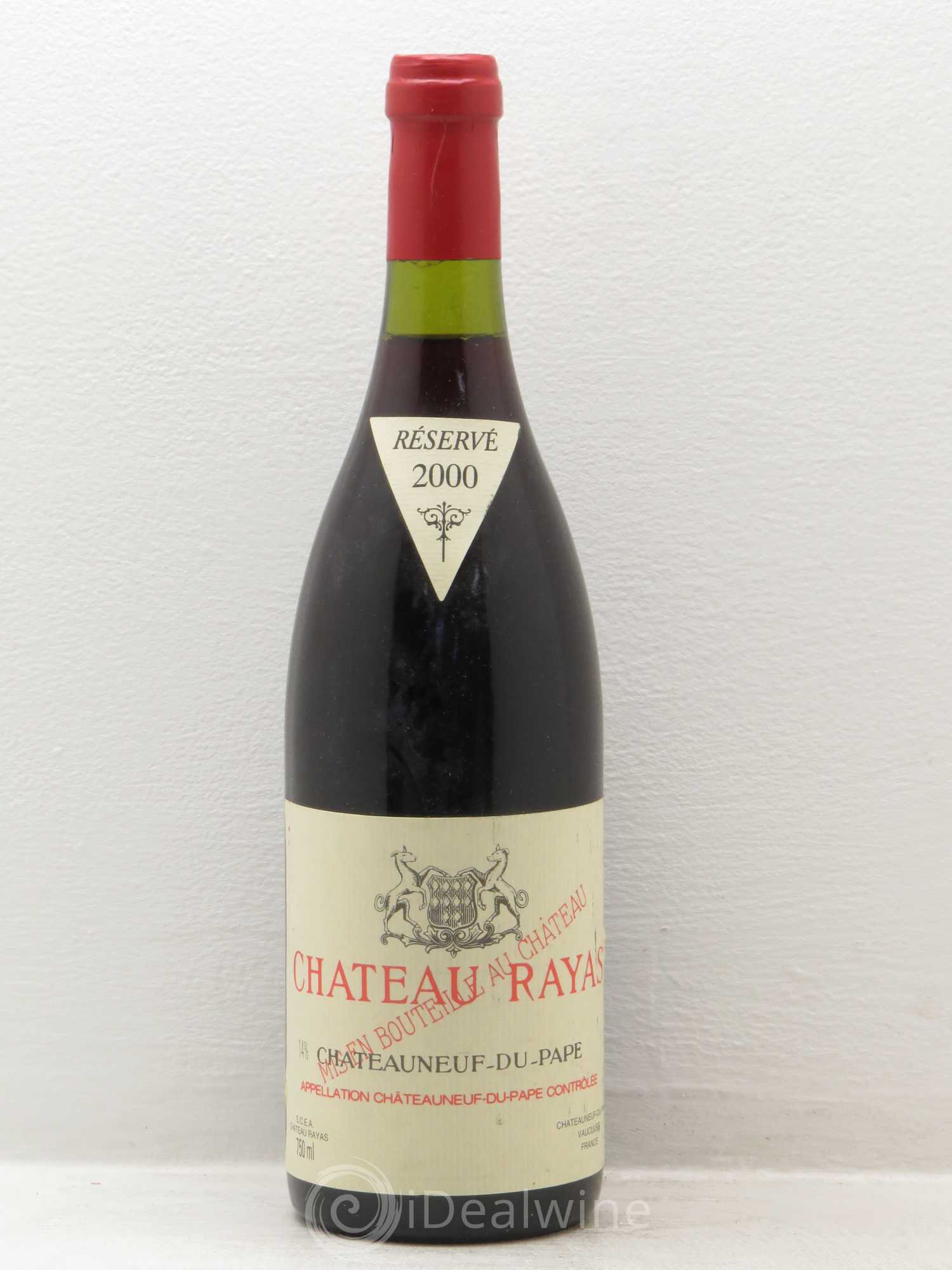 Châteauneuf-du-Pape Château Rayas Emmanuel Reynaud 2000 - Lot de 1 bouteille - 0