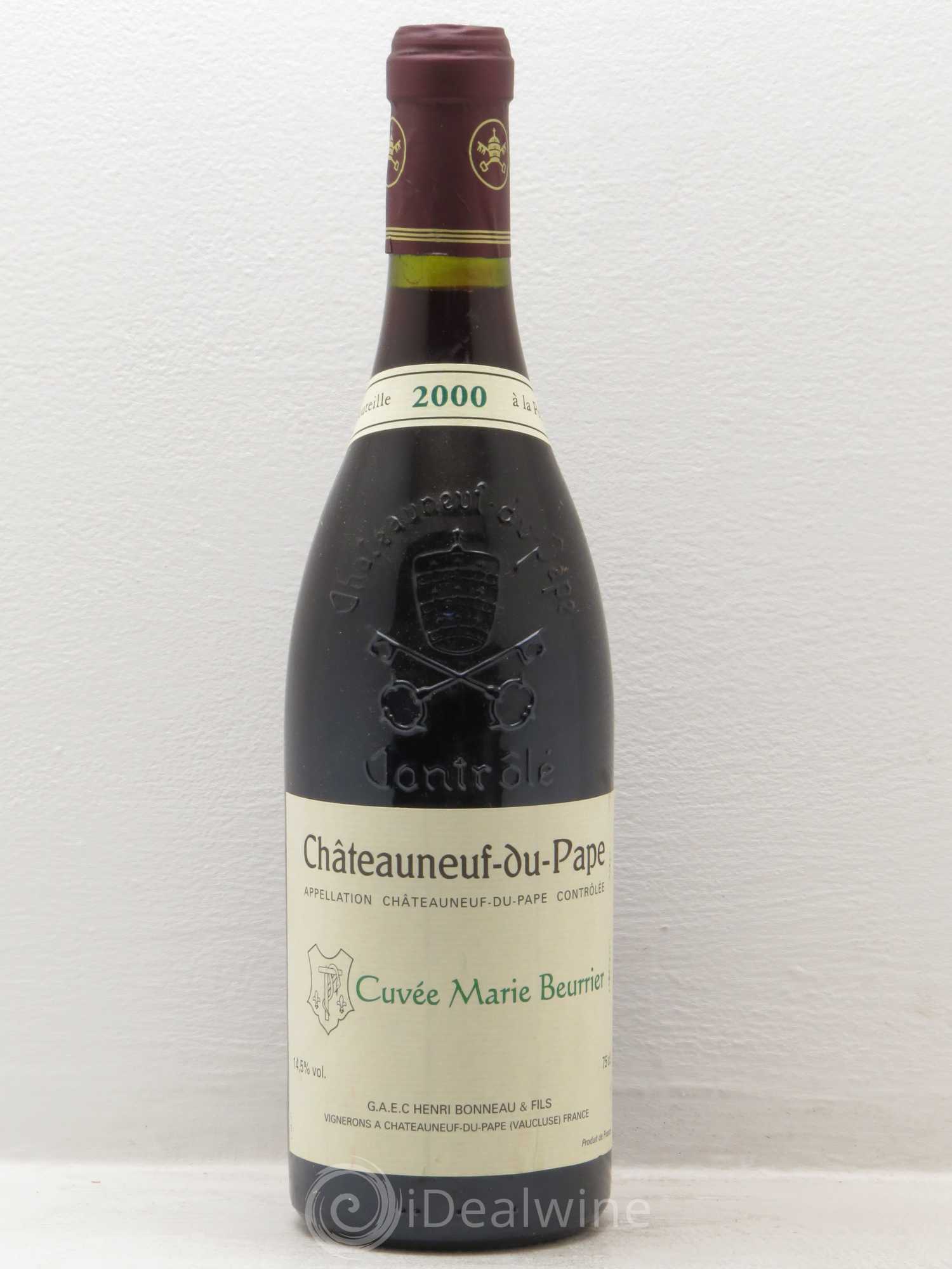 Châteauneuf-du-Pape Marie Beurrier Henri Bonneau & Fils 2000 - Lot de 1 bouteille - 0