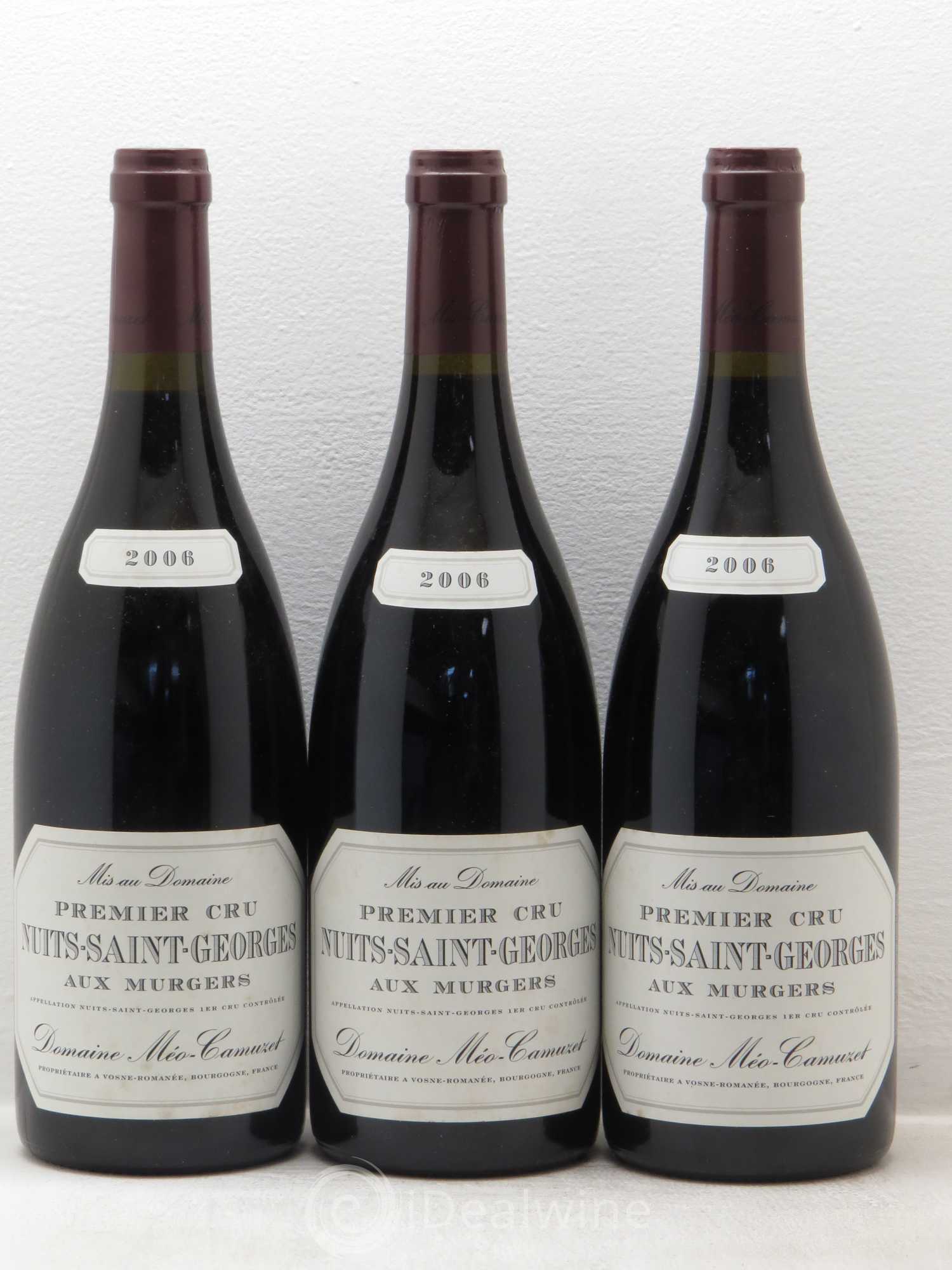 Nuits-Saint-Georges 1er Cru Aux Murgers Méo-Camuzet (Domaine) 2006 - Lot de 3 bouteilles - 0