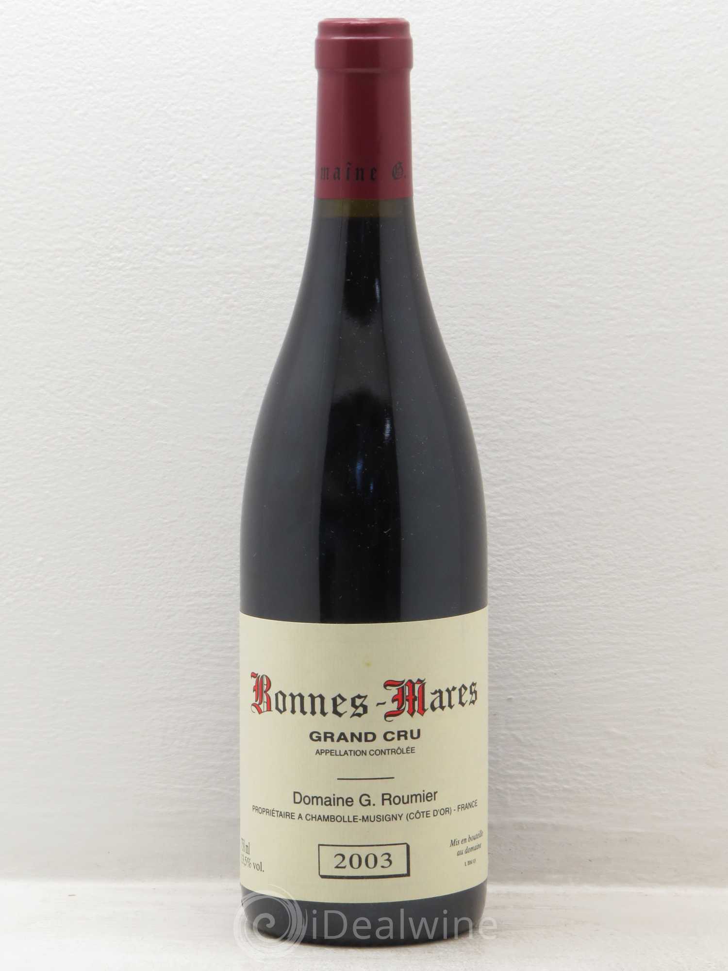Bonnes-Mares Grand Cru Georges Roumier (Domaine) 2003 - Lot de 1 bouteille - 0