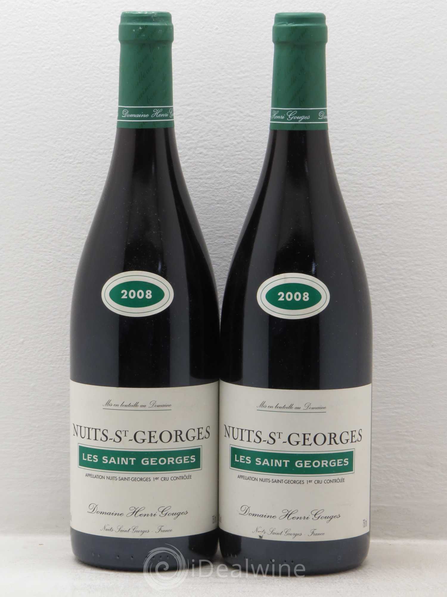 Nuits-Saint-Georges 1er Cru Les Saints Georges Henri Gouges 2008 - Lot de 2 bouteilles - 0