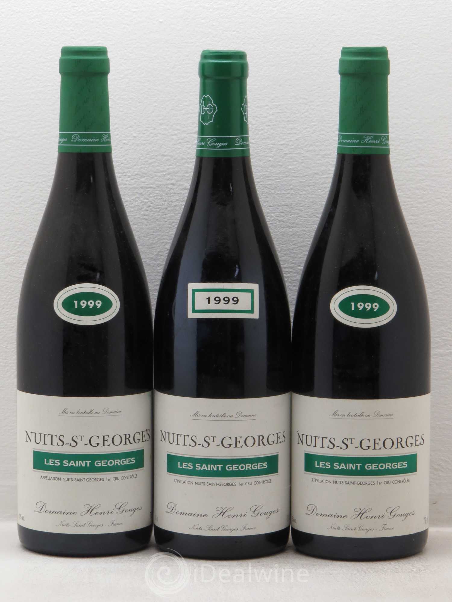 Nuits-Saint-Georges 1er Cru Les Saints Georges Henri Gouges 1999 - Posten von 3 Flaschen - 0