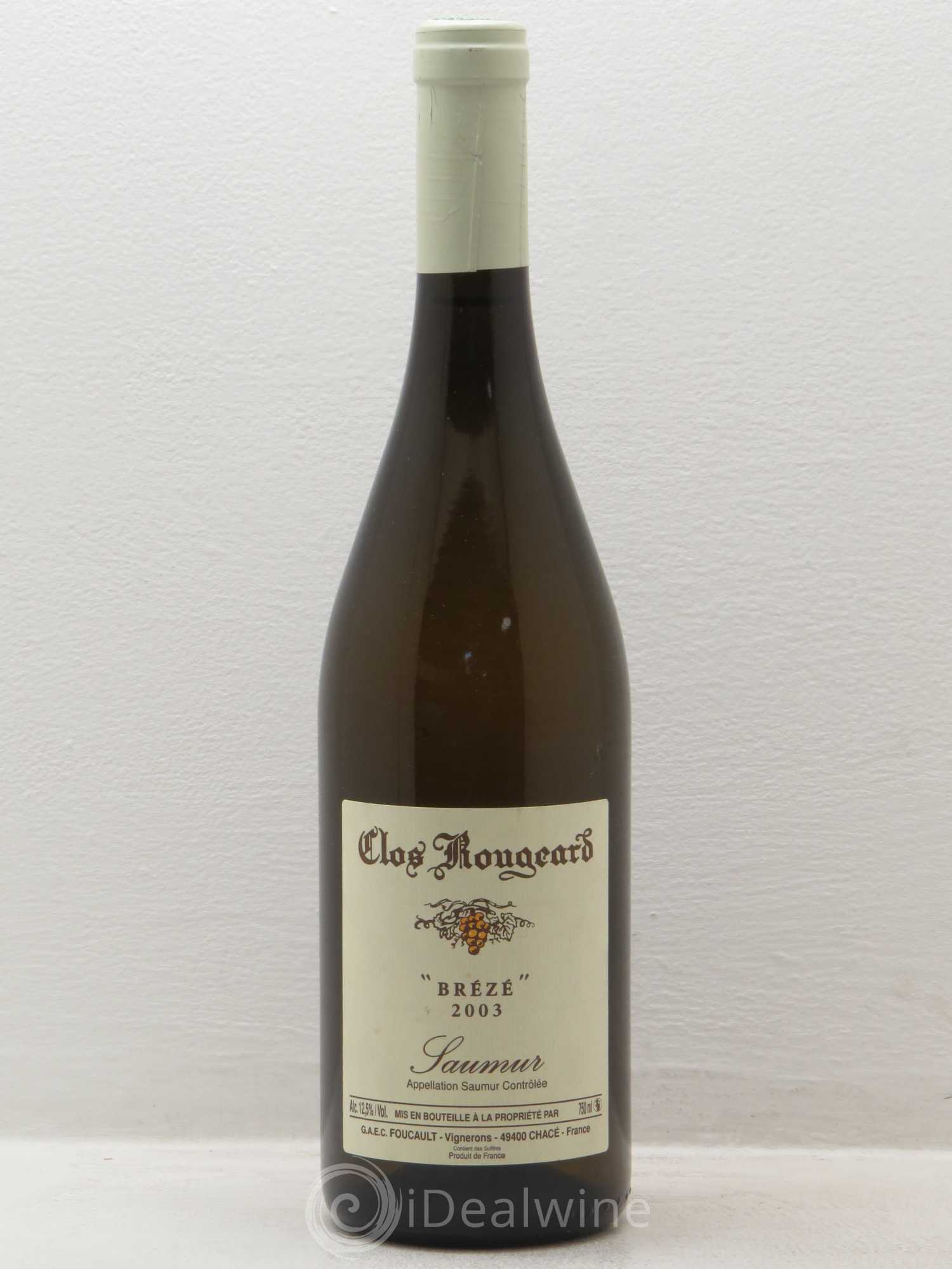 Saumur Brézé Clos Rougeard 2003 - Lot de 1 bouteille - 0