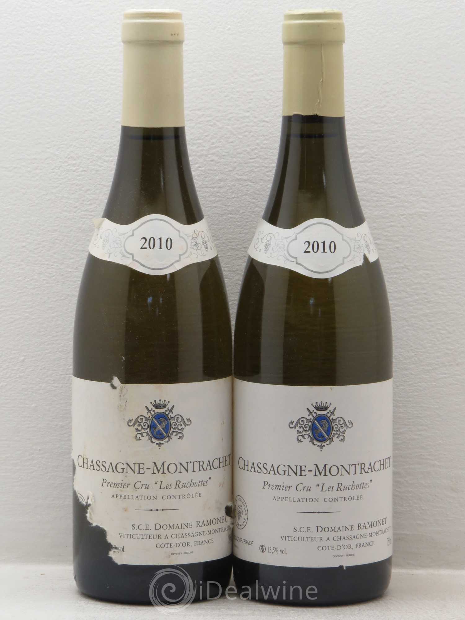 Chassagne-Montrachet 1er Cru Les Ruchottes Ramonet (Domaine) 2010 - Lot de 2 bouteilles - 0