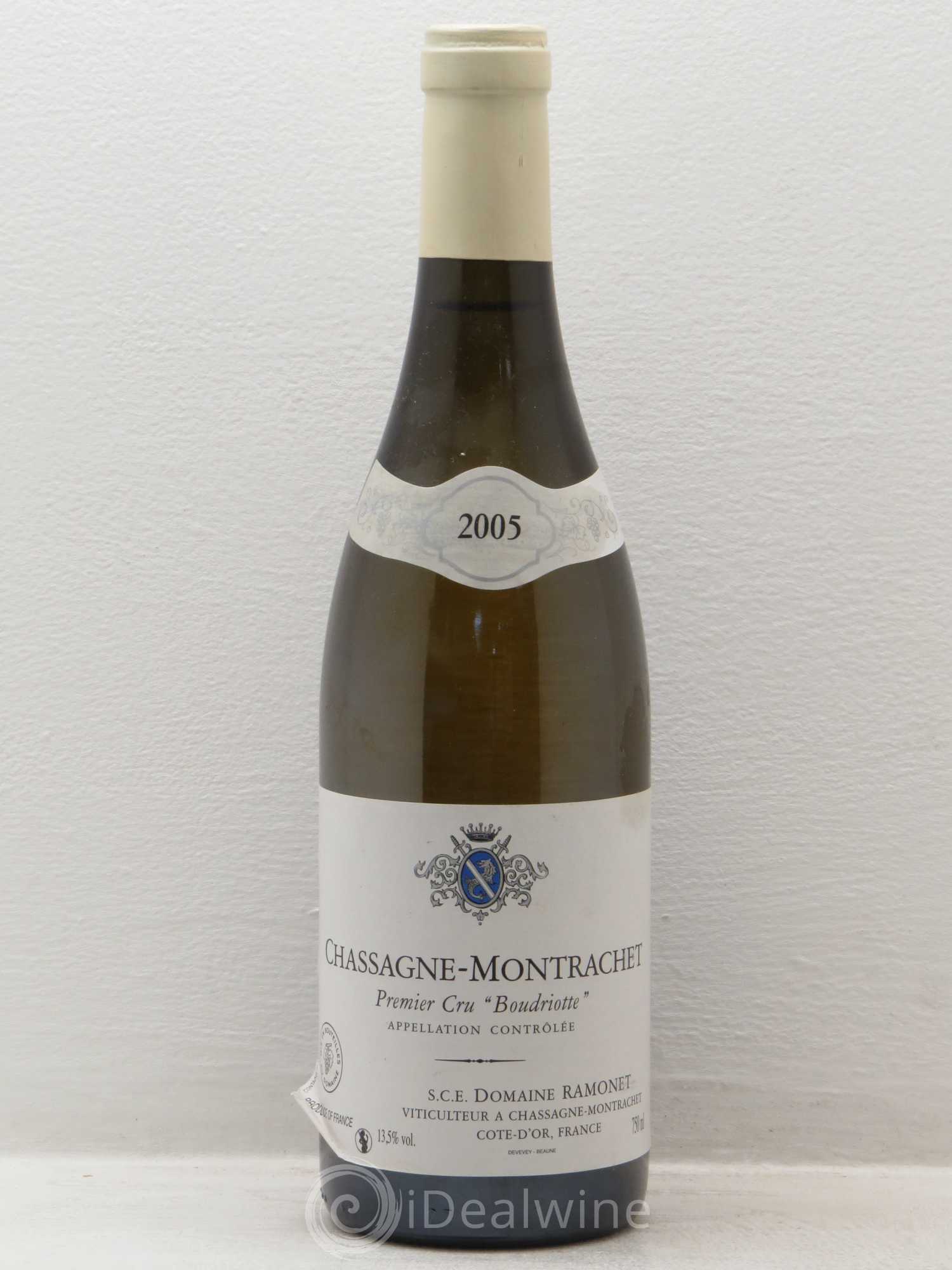 Chassagne-Montrachet 1er Cru Boudriotte Ramonet (Domaine) 2005 - Lot de 1 bouteille - 0