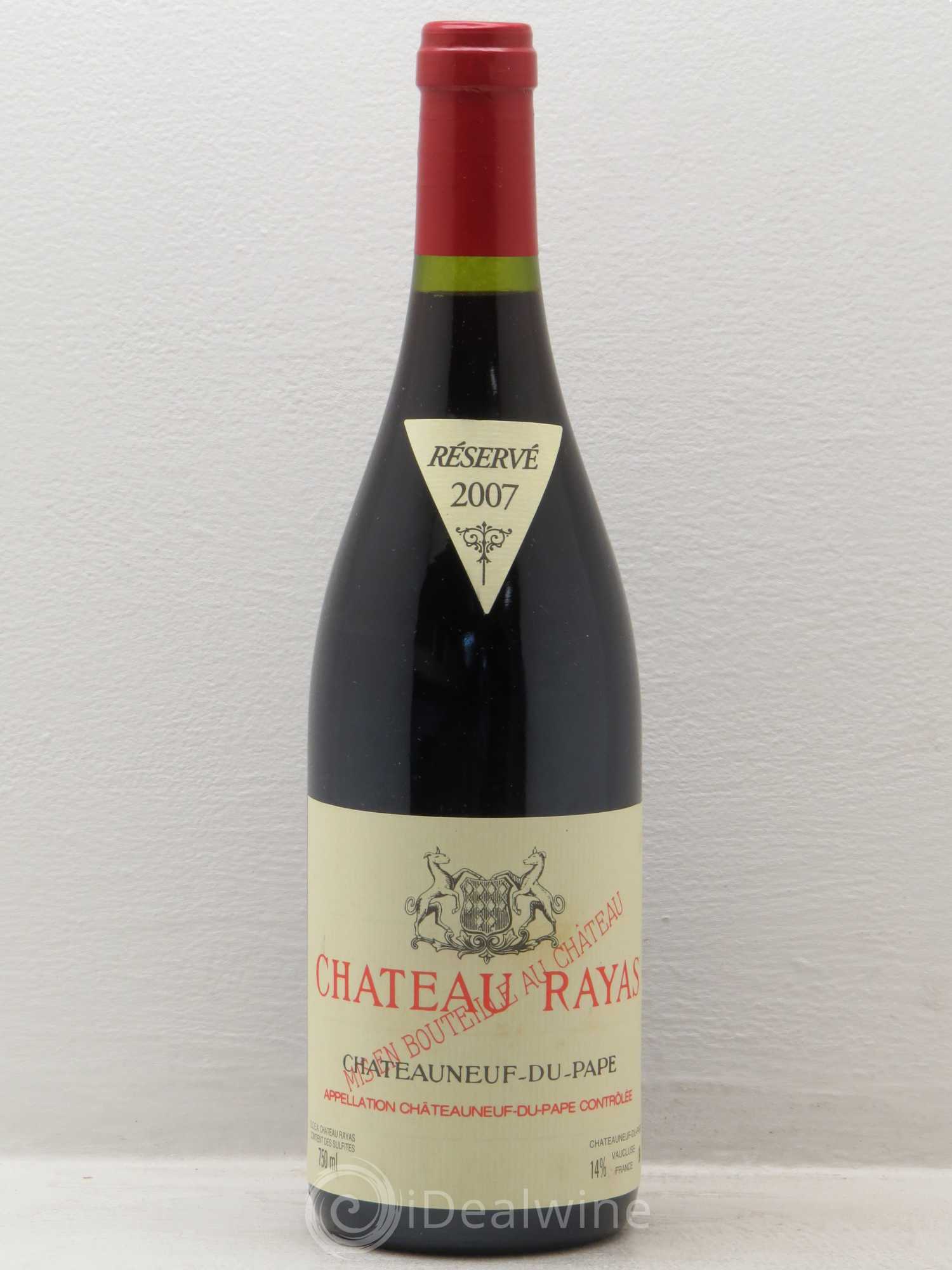 Châteauneuf-du-Pape Château Rayas Emmanuel Reynaud 2007 - Lot de 1 bouteille - 0
