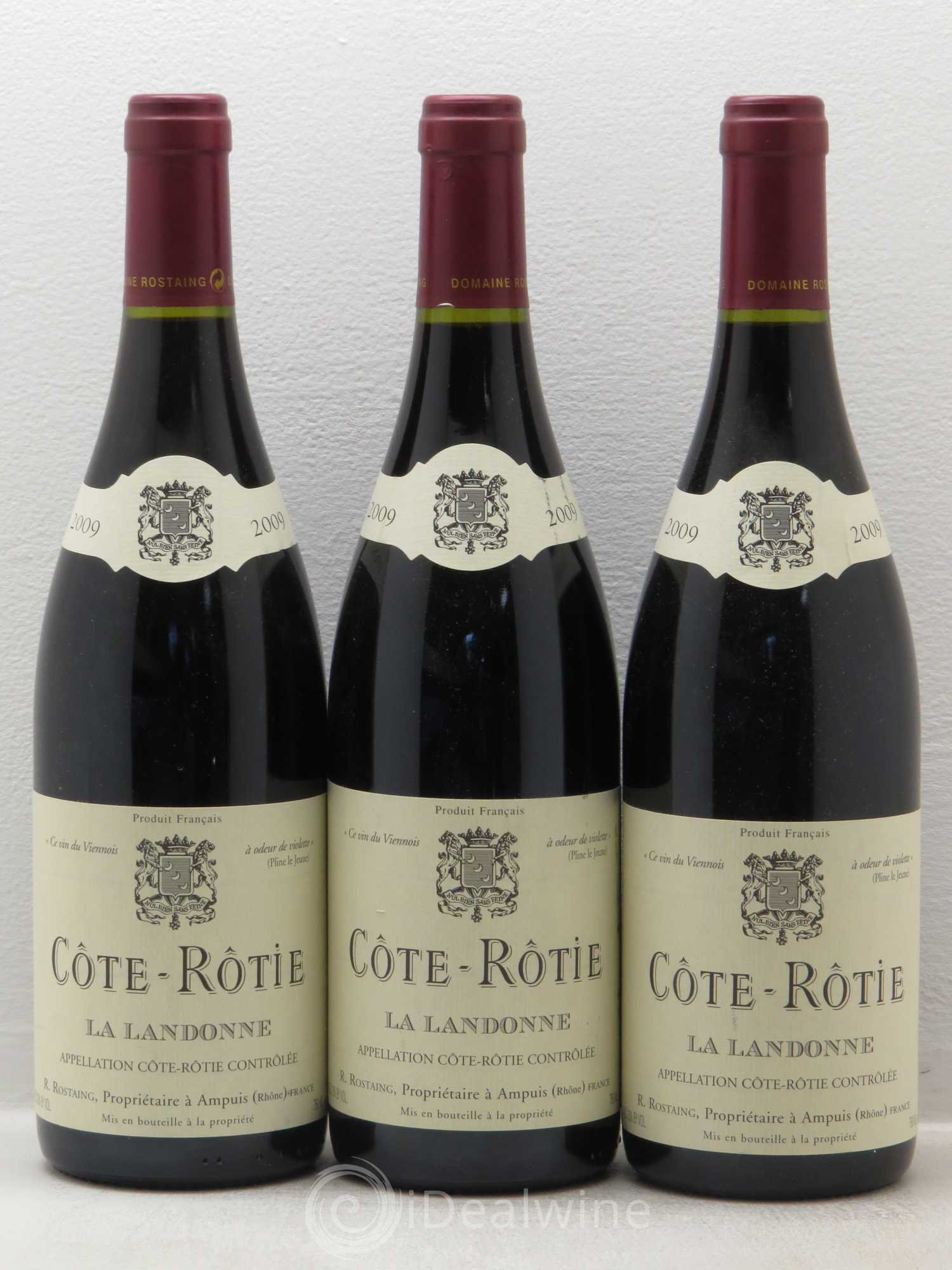 Côte-Rôtie La Landonne René Rostaing 2009 - Lot de 3 bouteilles - 0