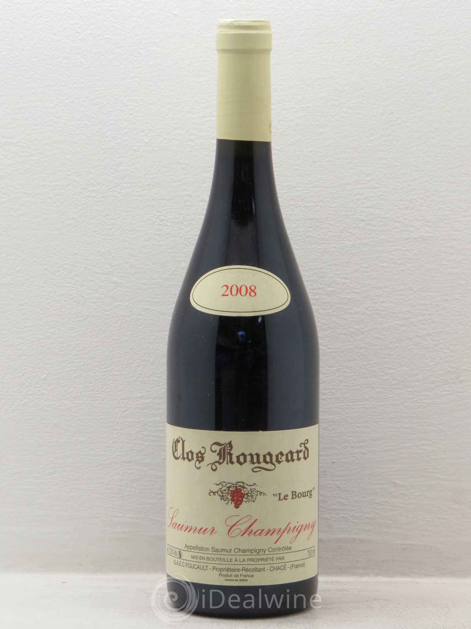 Saumur-Champigny Le Bourg Clos Rougeard 2008 - Lot de 1 bouteille - 0