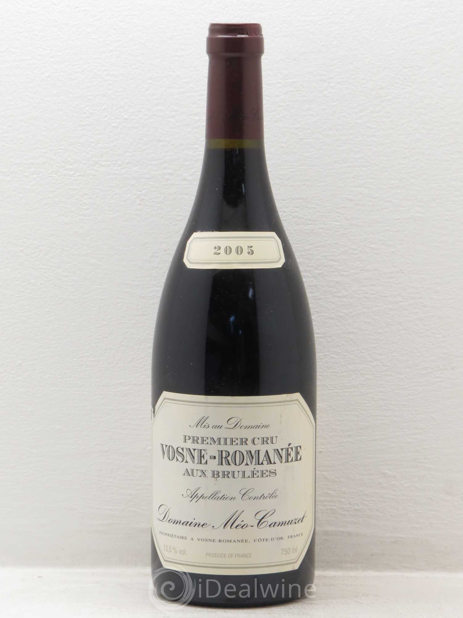 Vosne-Romanée 1er Cru Aux Brûlées Méo-Camuzet (Domaine) 2005 - Lot de 1 bouteille - 0