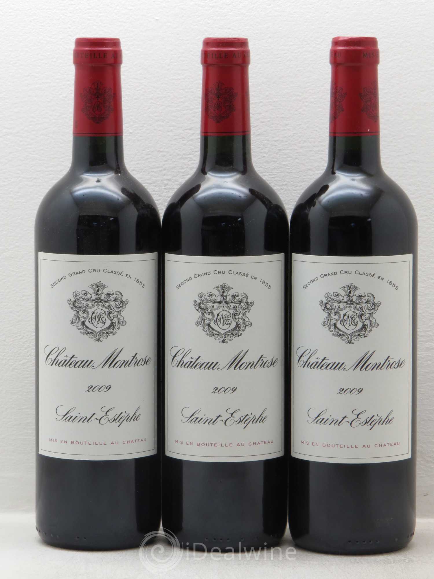Château Montrose 2ème Grand Cru Classé 2009 - Lot de 3 bouteilles - 0
