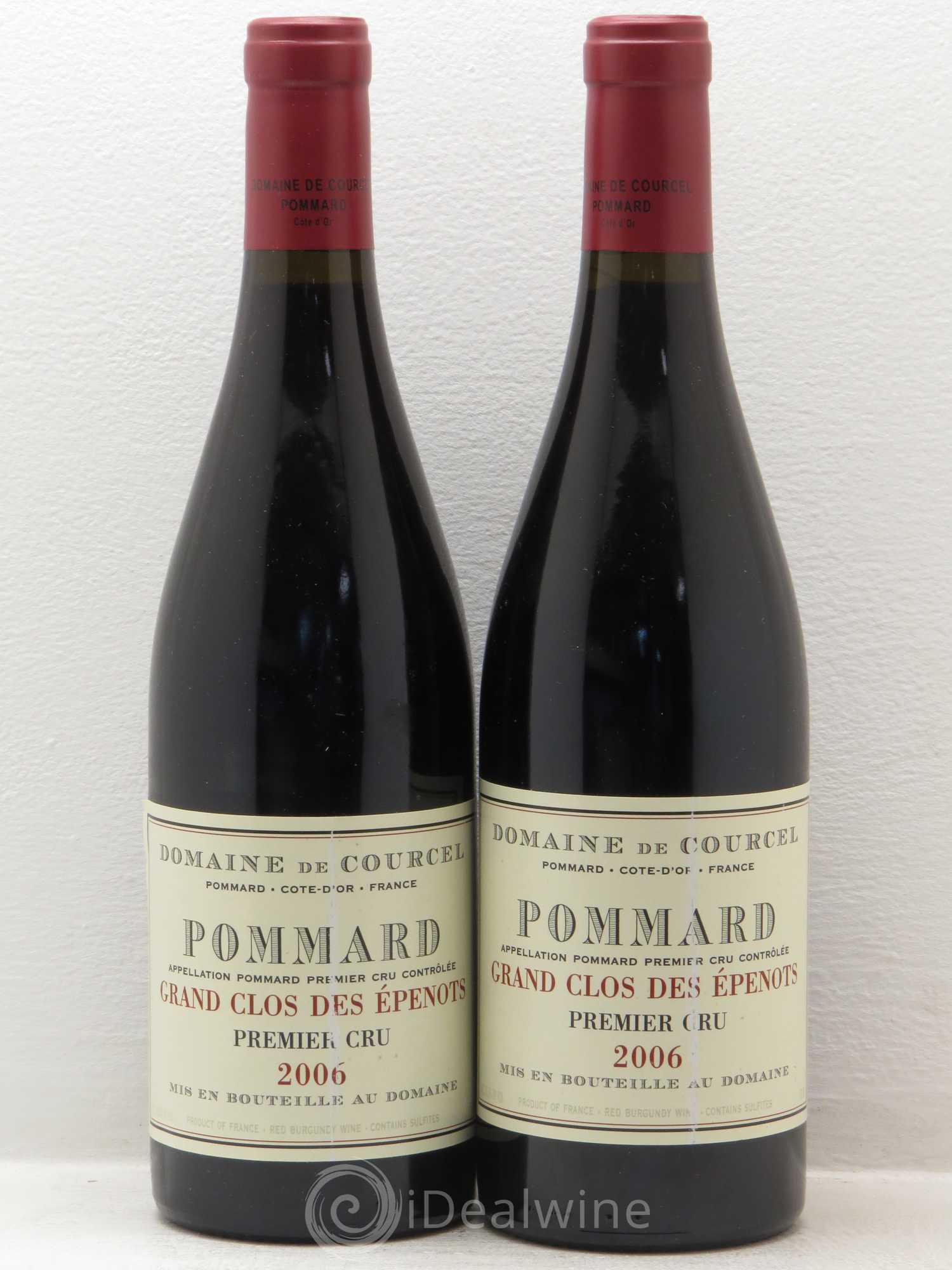 Pommard 1er Cru Grand Clos des Epenots de Courcel (Domaine) 2006 - Lot de 2 bouteilles - 0