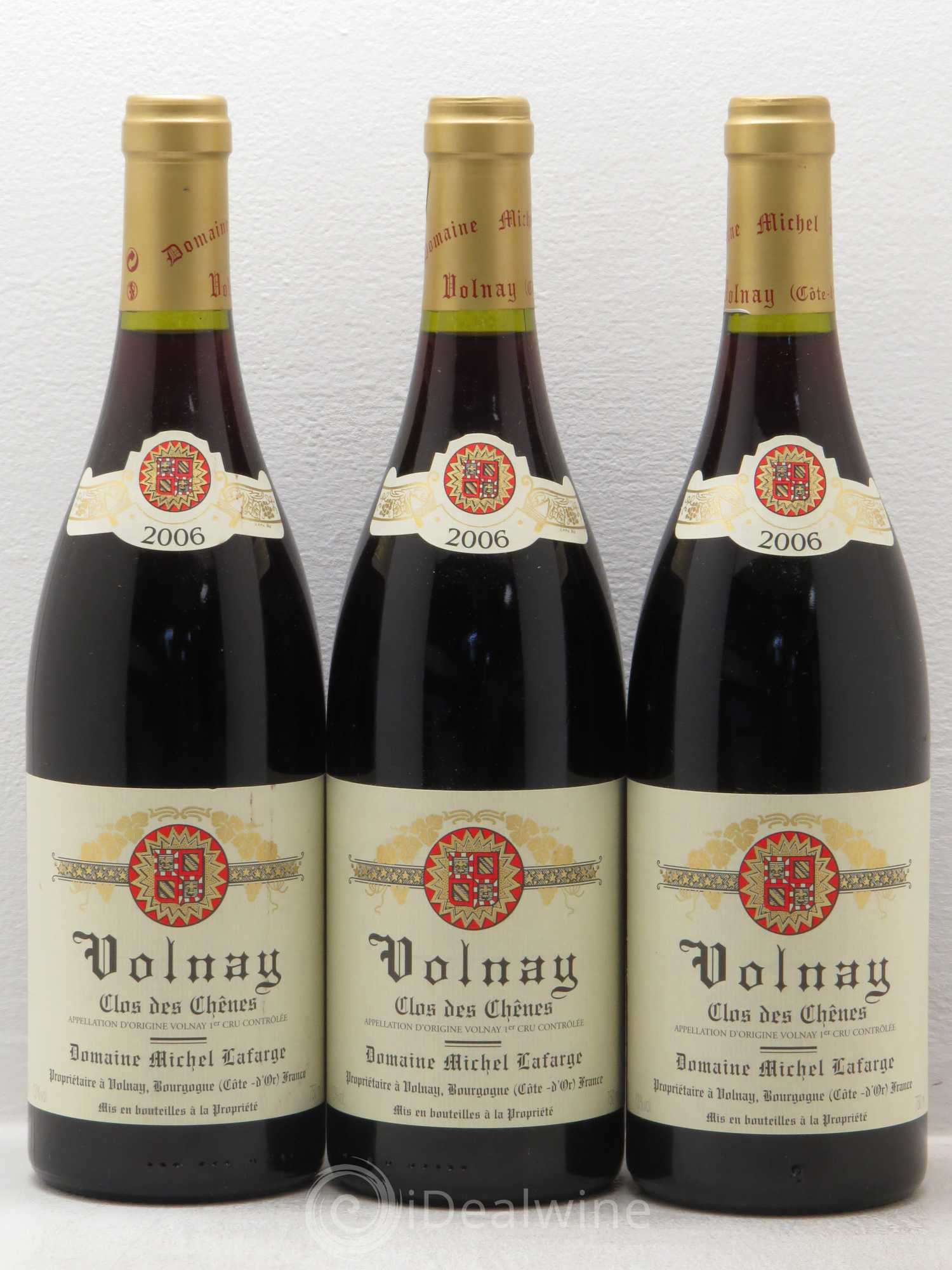 Volnay 1er Cru Clos des Chênes Lafarge (Domaine) 2006 - Lot de 3 bouteilles - 0