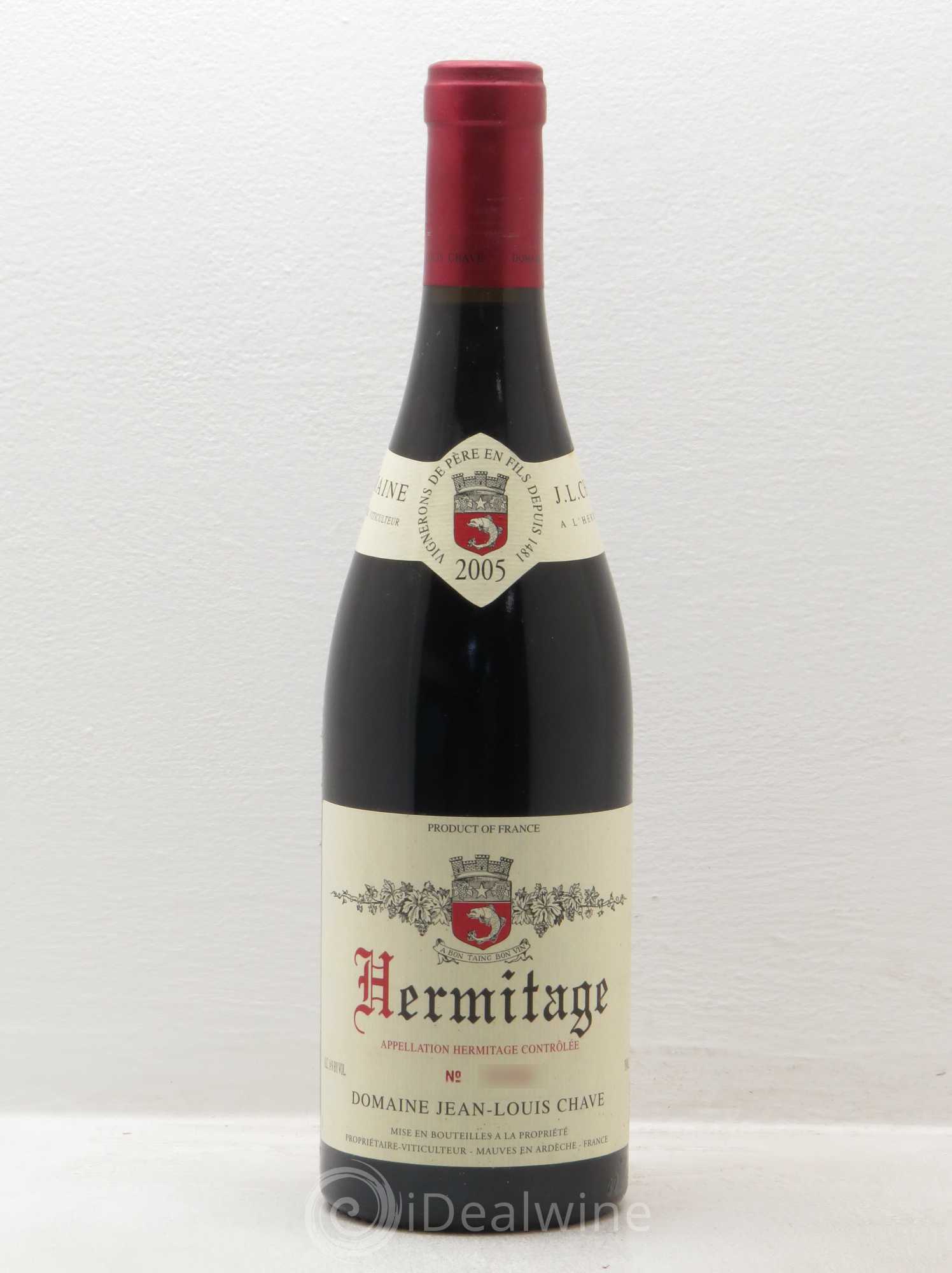 Hermitage Jean-Louis Chave 2005 - Lot de 1 bouteille - 0