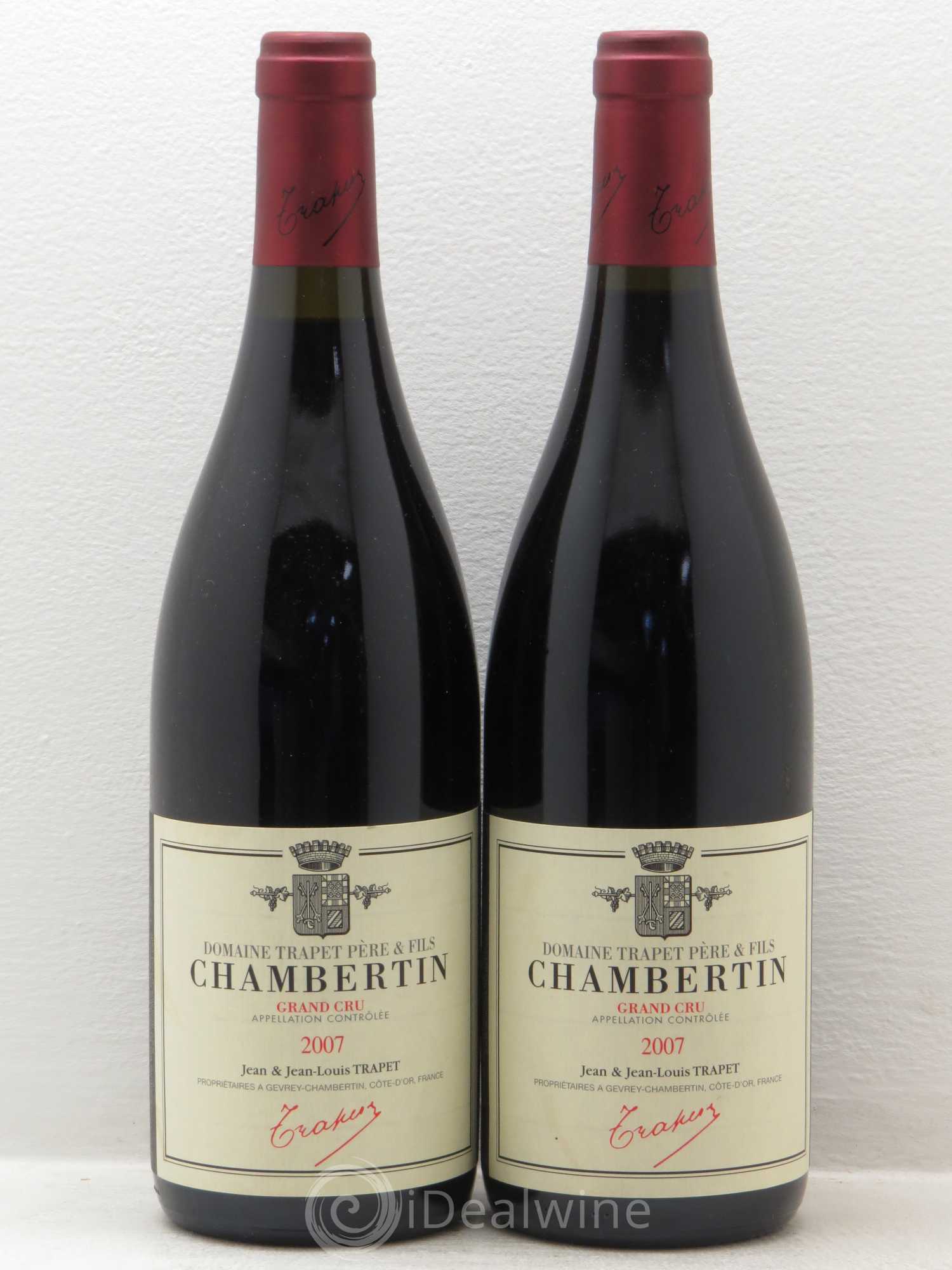 Chambertin Grand Cru Domaine Trapet 2007 - Lot de 2 bouteilles - 0