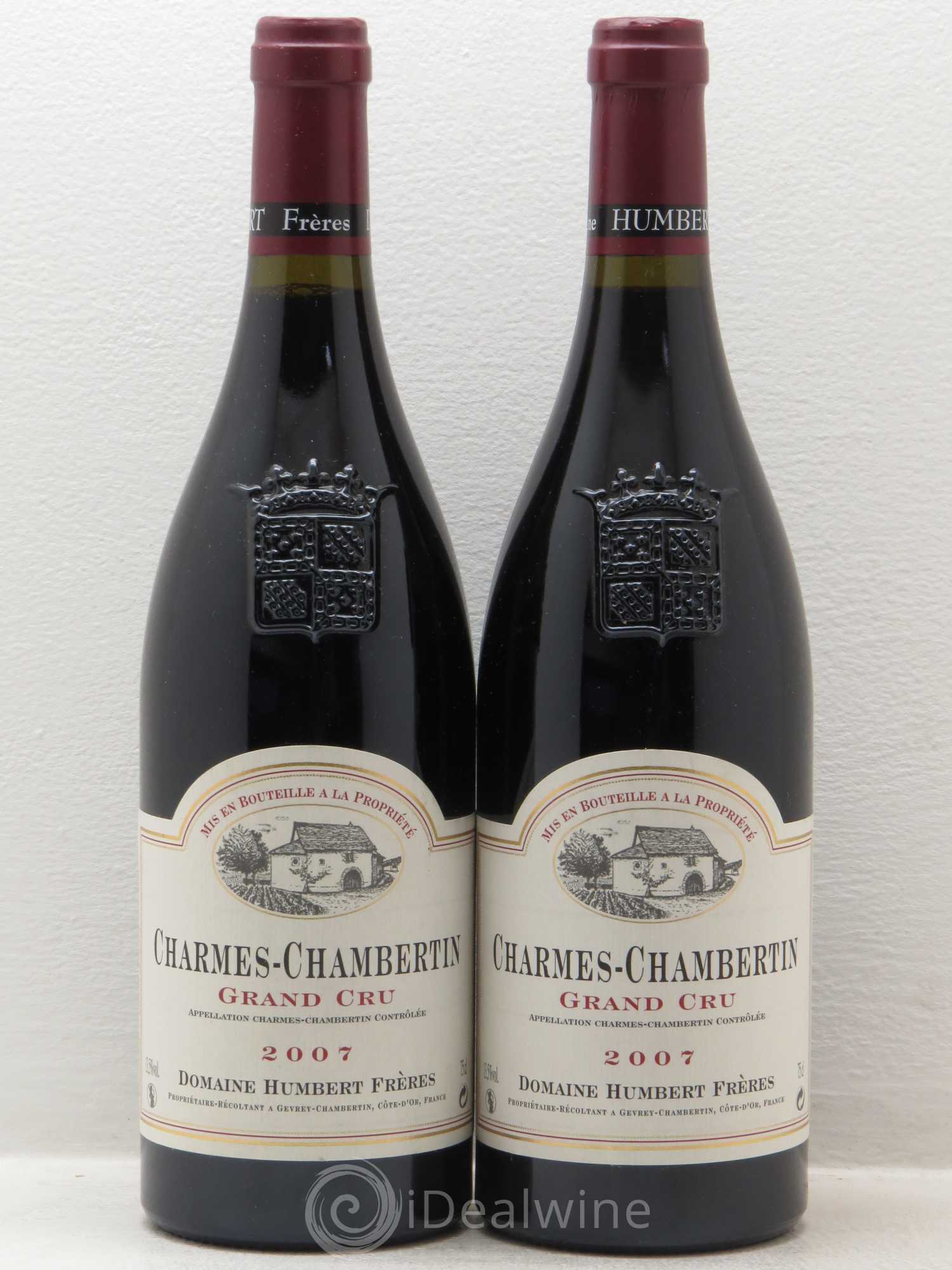Charmes-Chambertin Grand Cru Domaine Humbert 2007 - Posten von 2 Flaschen - 0