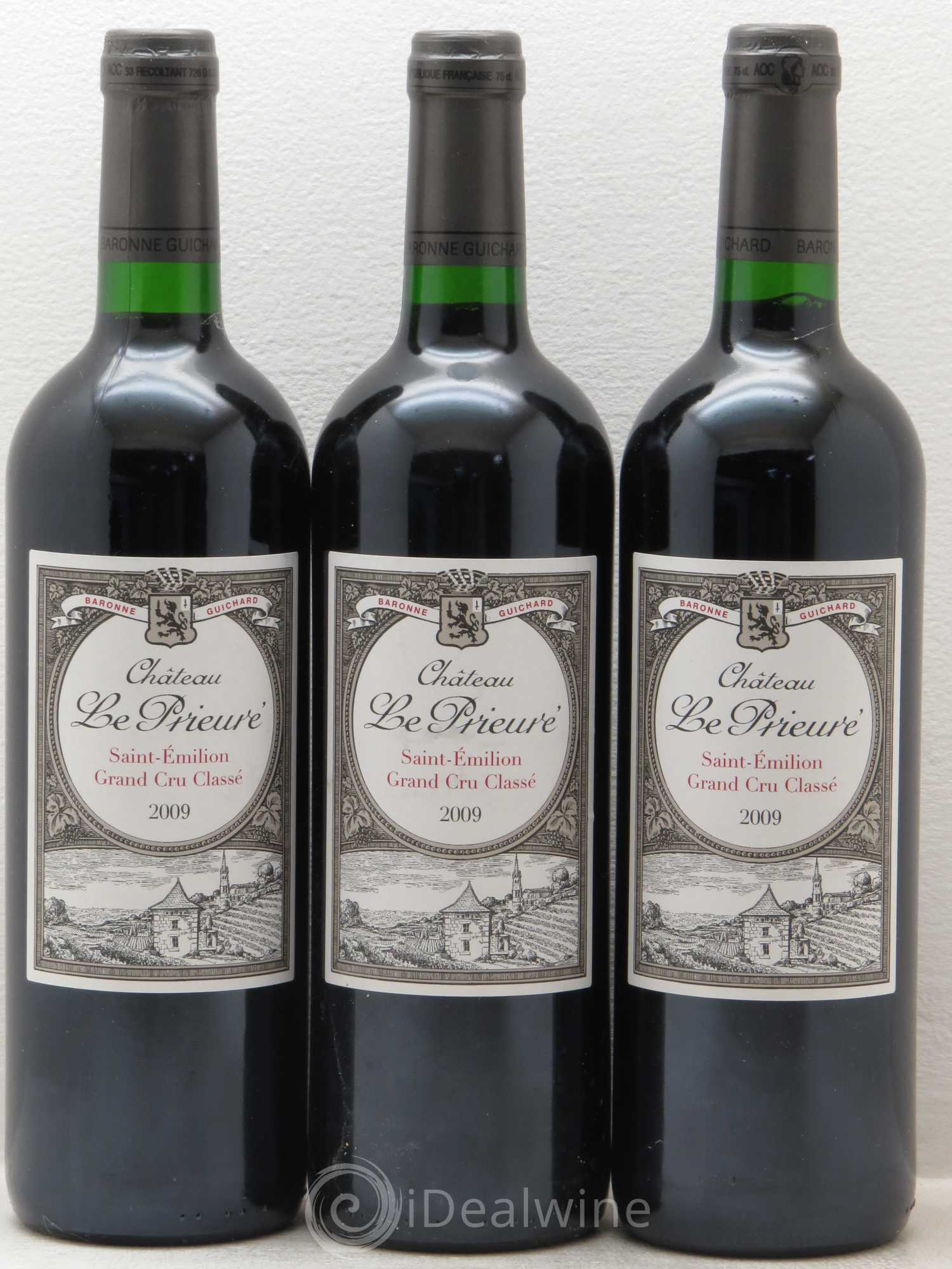 Château le Prieuré Grand Cru Classé 2009 - Lot de 3 bouteilles - 0