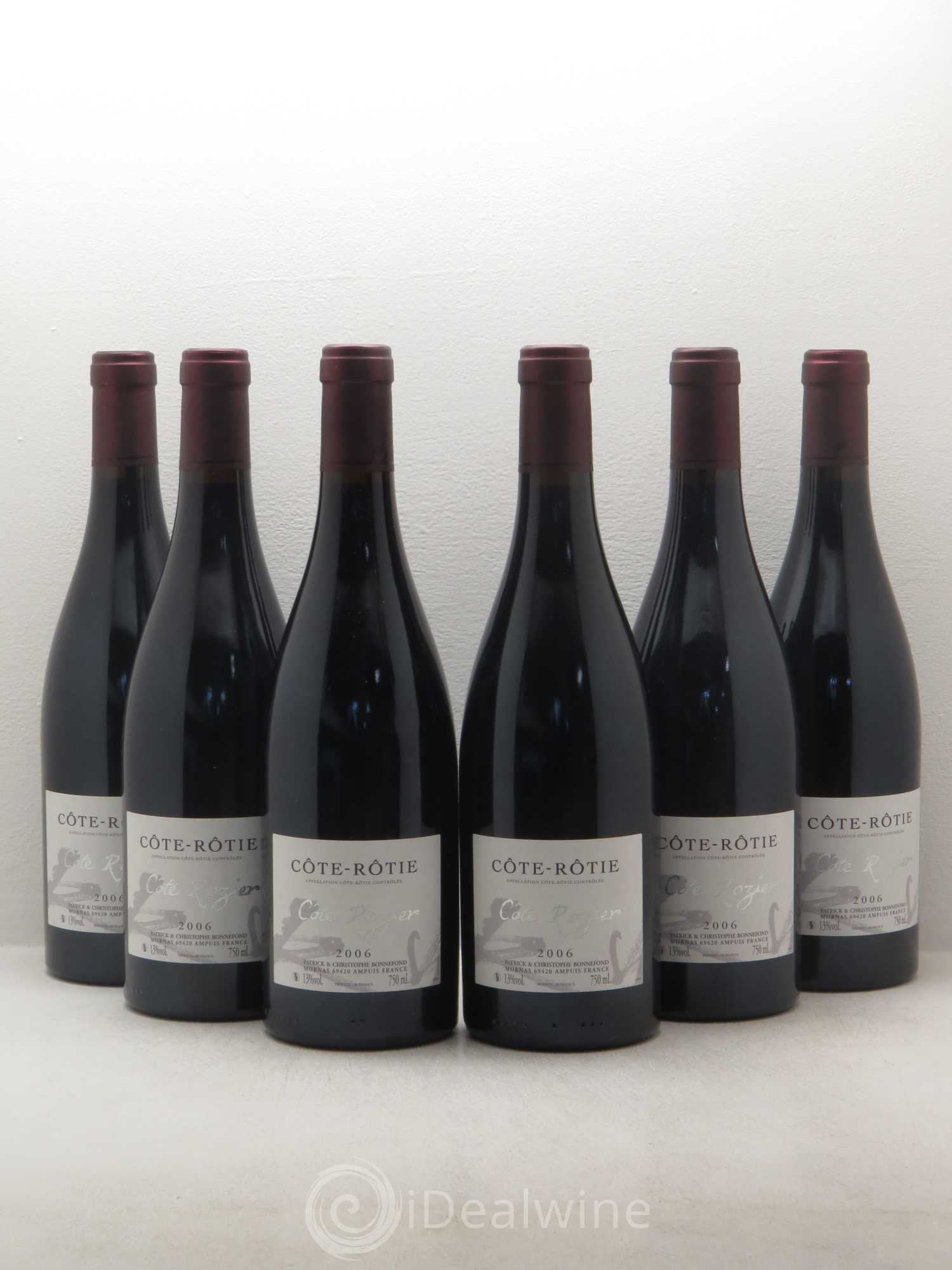 Côte-Rôtie Côte Rozier - Bonnefond (sans prix de réserve) 2006 - Posten von 6 Flaschen - 0