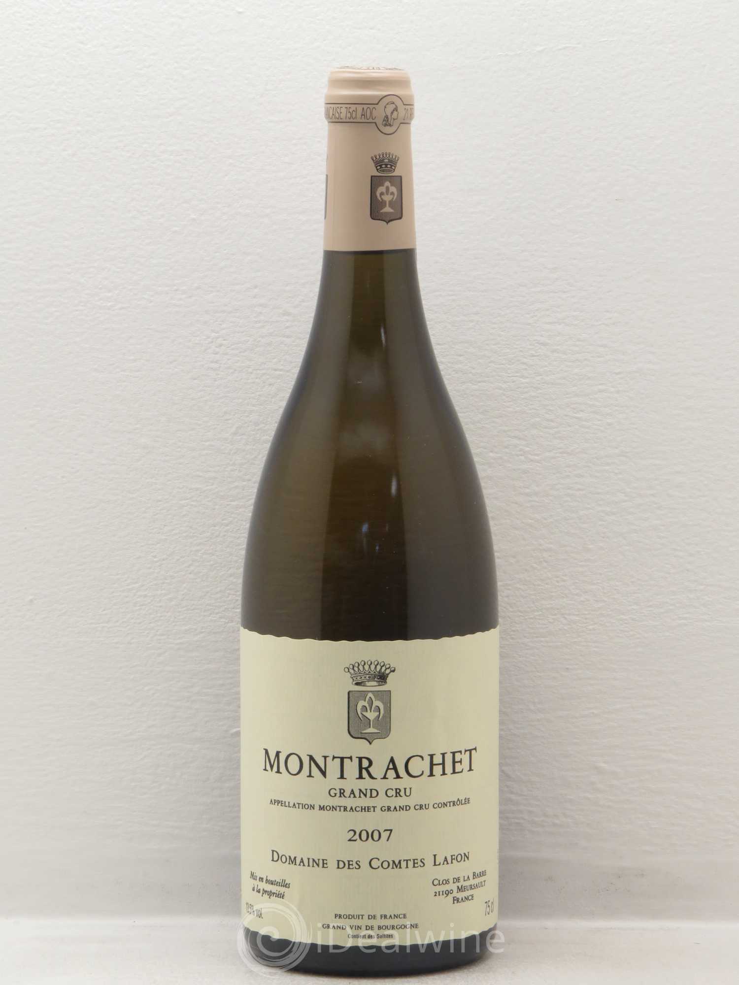 Montrachet Grand Cru Comtes Lafon (Domaine des) 2007 - Lot de 1 bouteille - 0