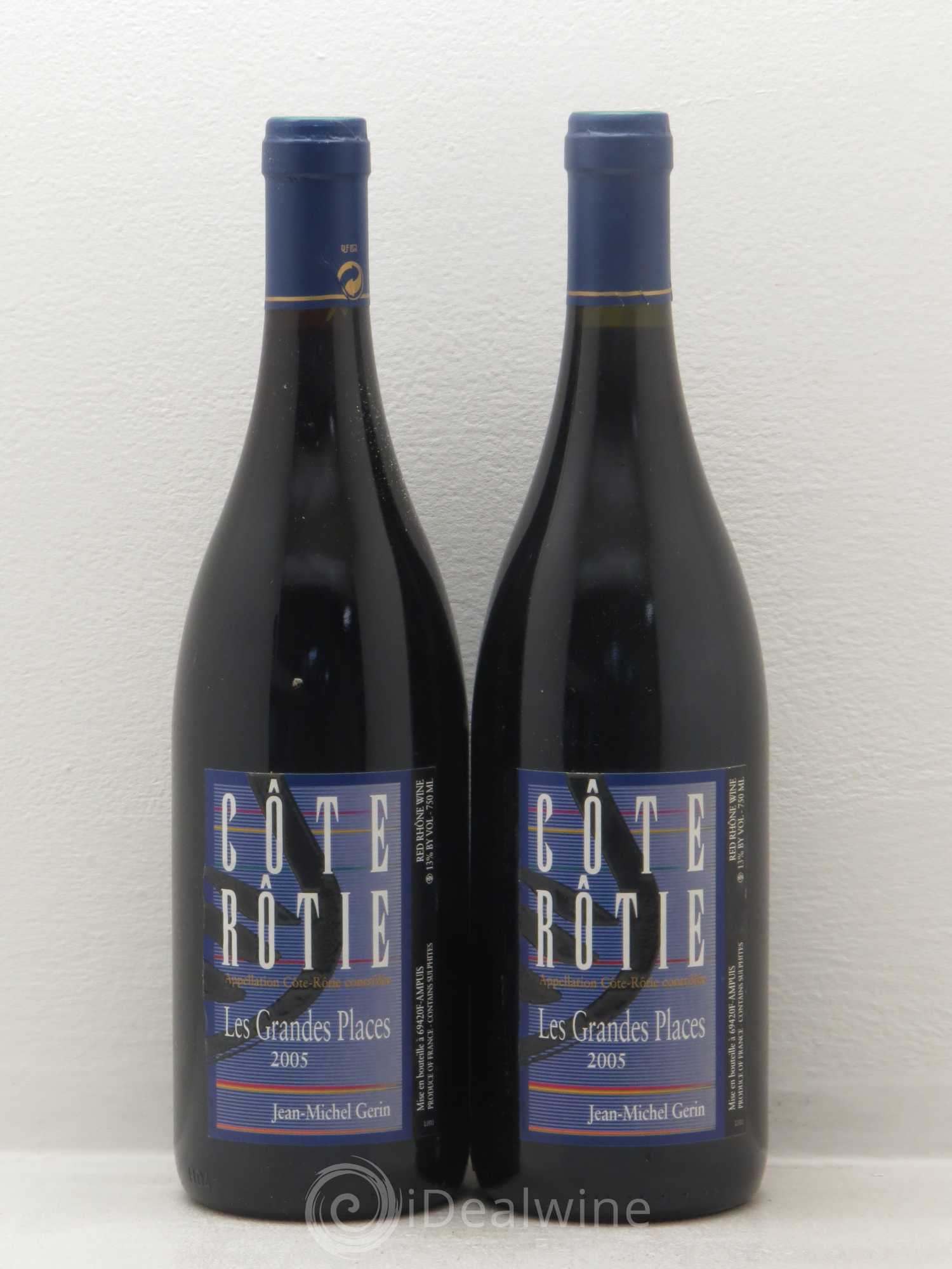 Côte-Rôtie Les Grandes Places Jean-Michel Gerin 2005 - Lot de 2 bouteilles - 0