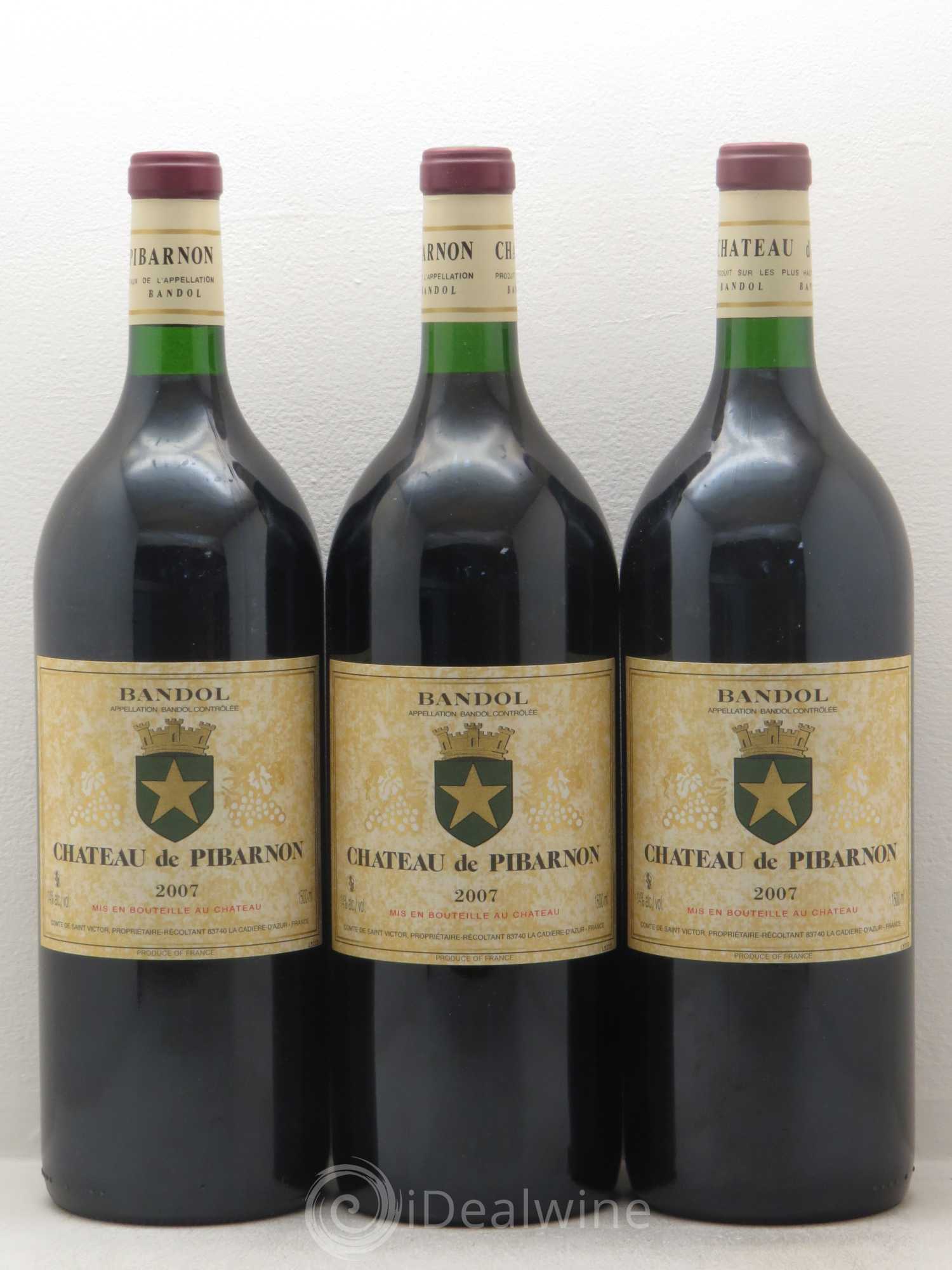 Bandol Château de Pibarnon Comte de Saint-Victor 2007 - Lot de 3 magnums - 0