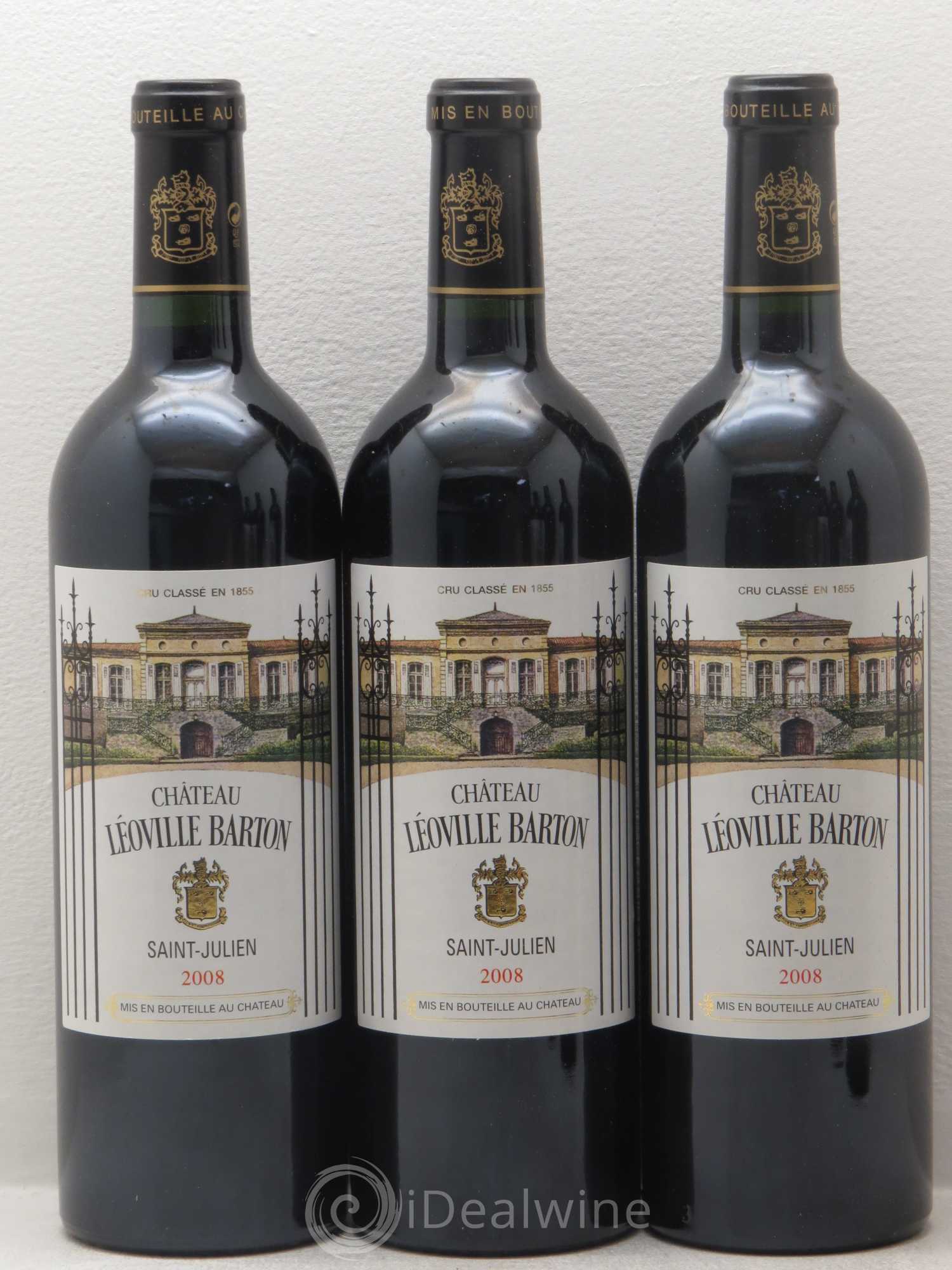 Château Léoville Barton 2ème Grand Cru Classé 2008 - Lot de 6 bouteilles - 1