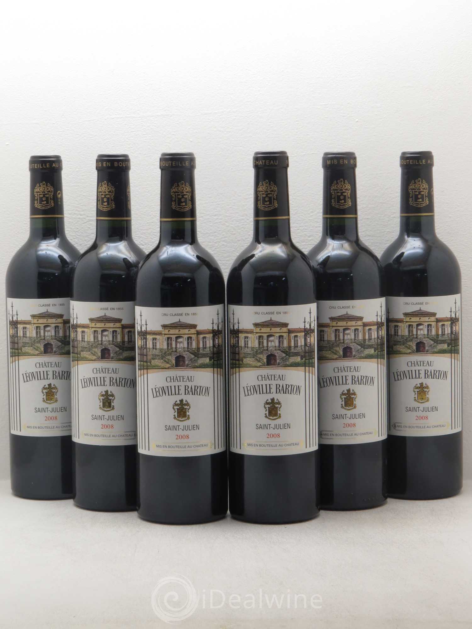 Château Léoville Barton 2ème Grand Cru Classé 2008 - Lot de 6 bouteilles - 0