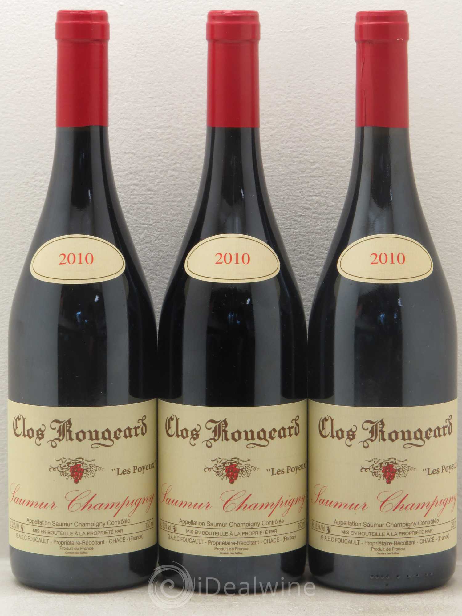 Saumur-Champigny Les Poyeux Clos Rougeard 2010 - Lot de 3 bouteilles - 0