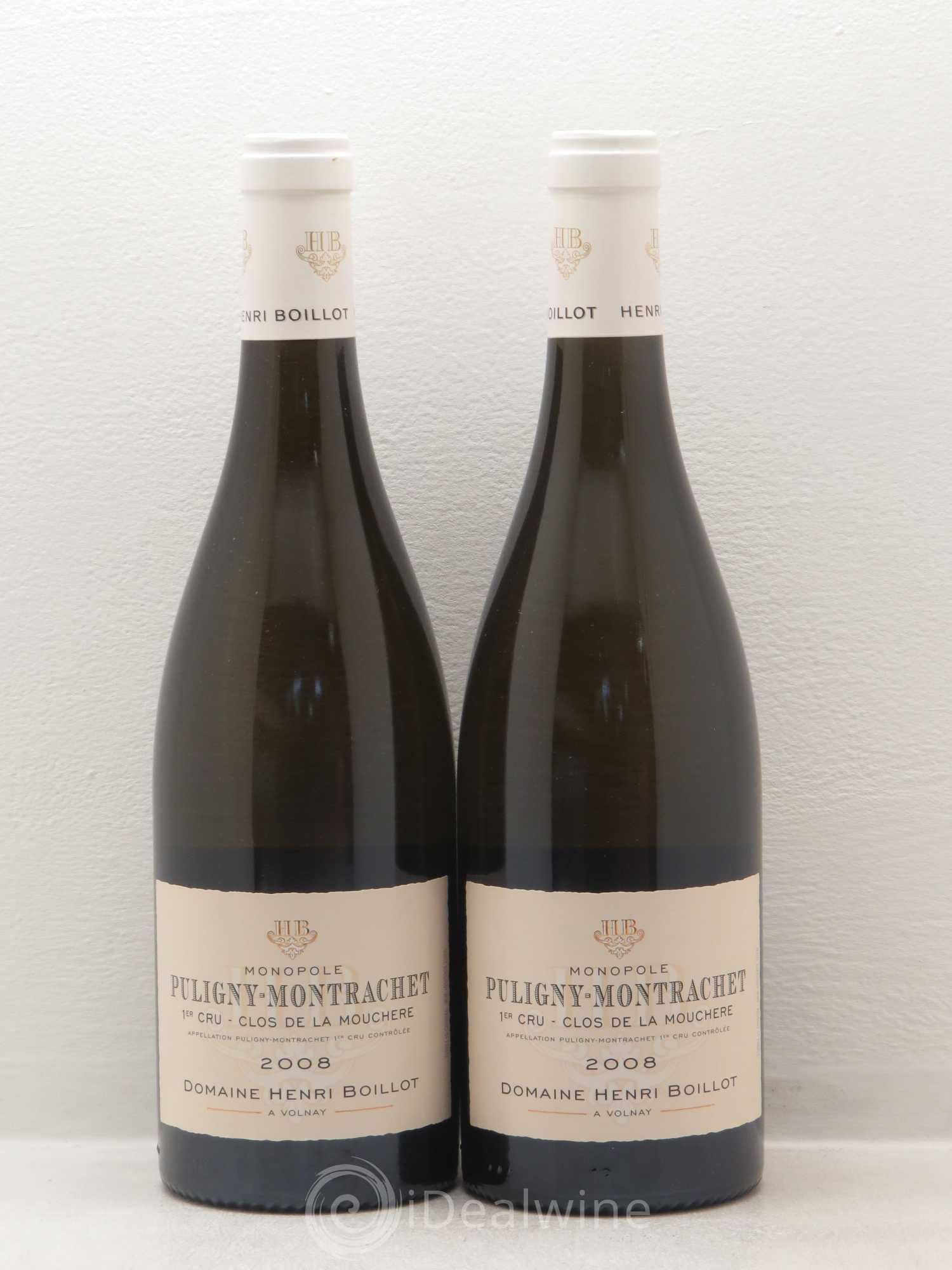 Puligny-Montrachet 1er Cru Clos de la Mouchère Henri Boillot (Domaine) 2008 - Lot de 2 bouteilles - 0