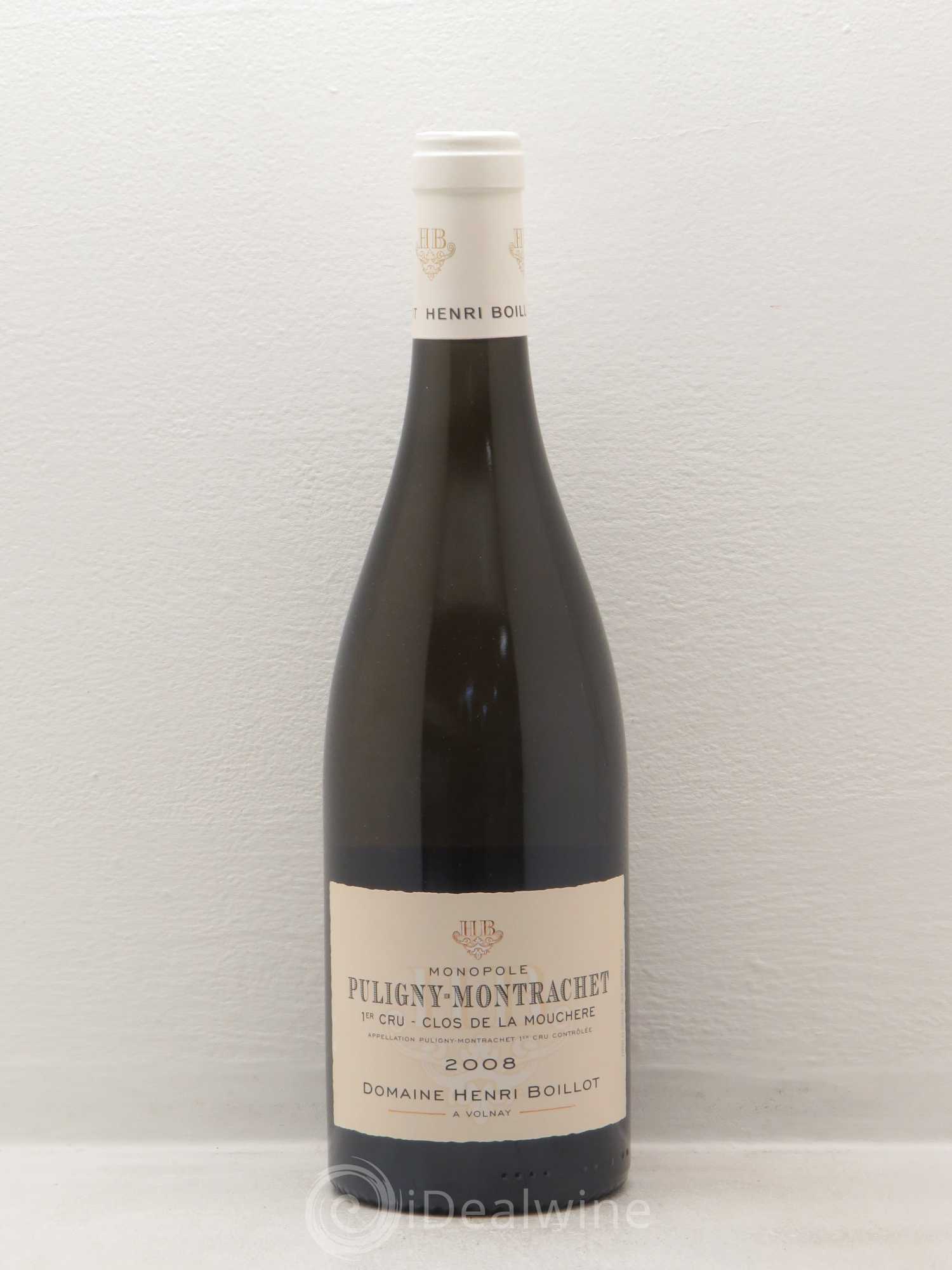 Puligny-Montrachet 1er Cru Clos de la Mouchère Henri Boillot (Domaine) 2008 - Lot de 1 bouteille - 0