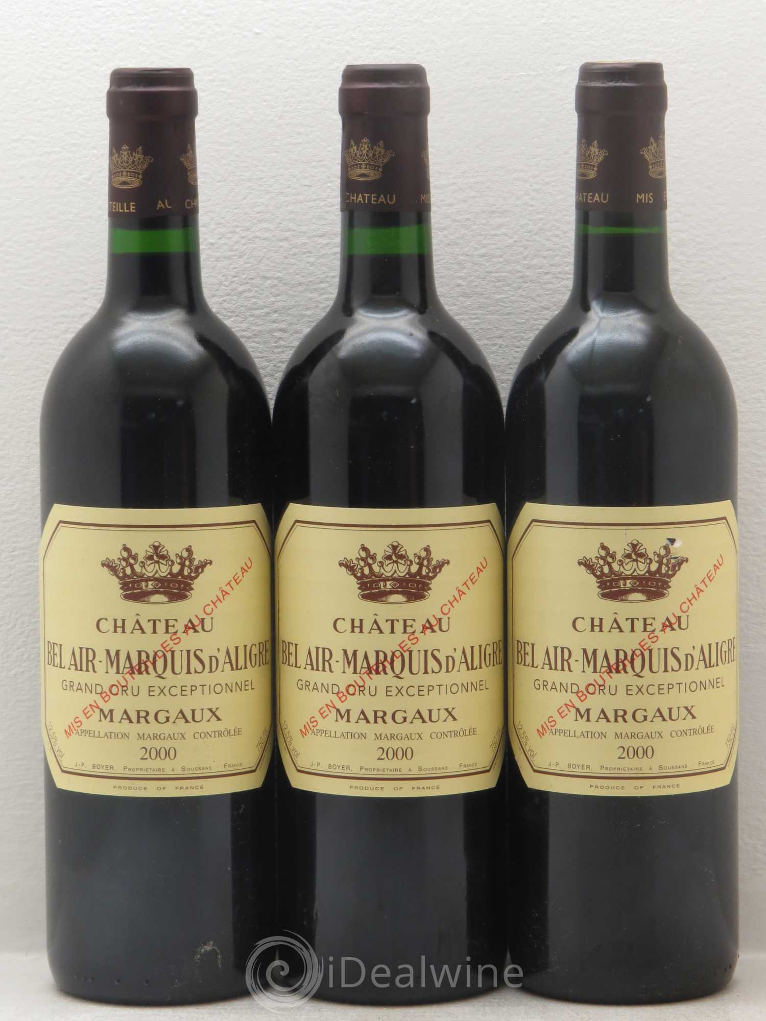 Château Bel Air Marquis d'Aligre 2000 - Lot de 6 bouteilles - 2