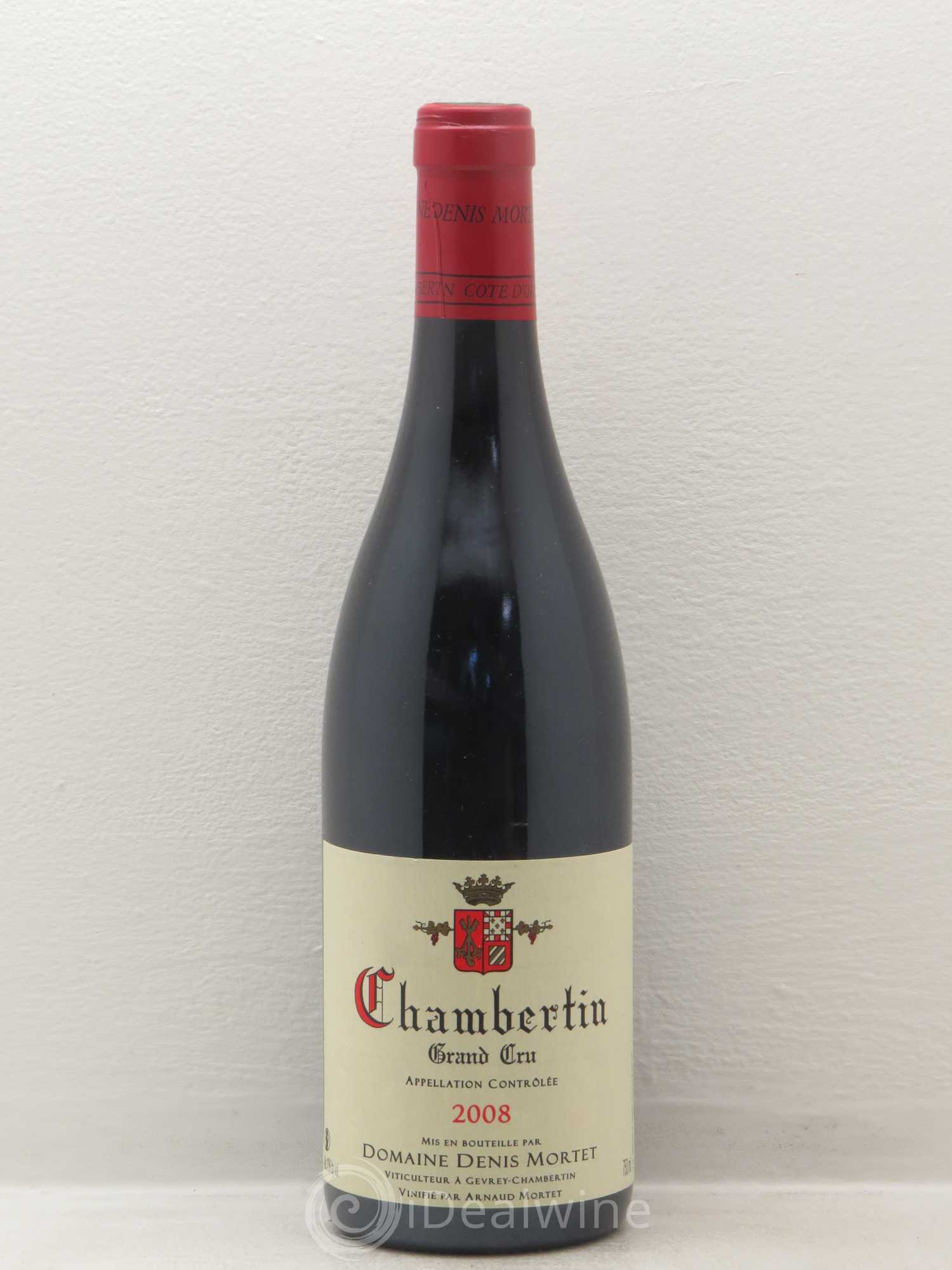 Chambertin Grand Cru Denis Mortet (Domaine) 2008 - Lot de 1 bouteille - 0