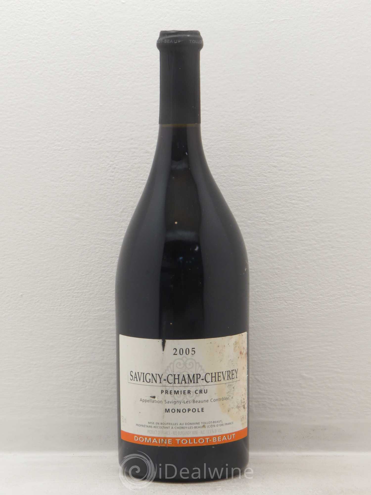 Savigny-lès-Beaune 1er Cru Champ Chevret Tollot-Beaut 2005 - Posten von 1 Flasche - 0