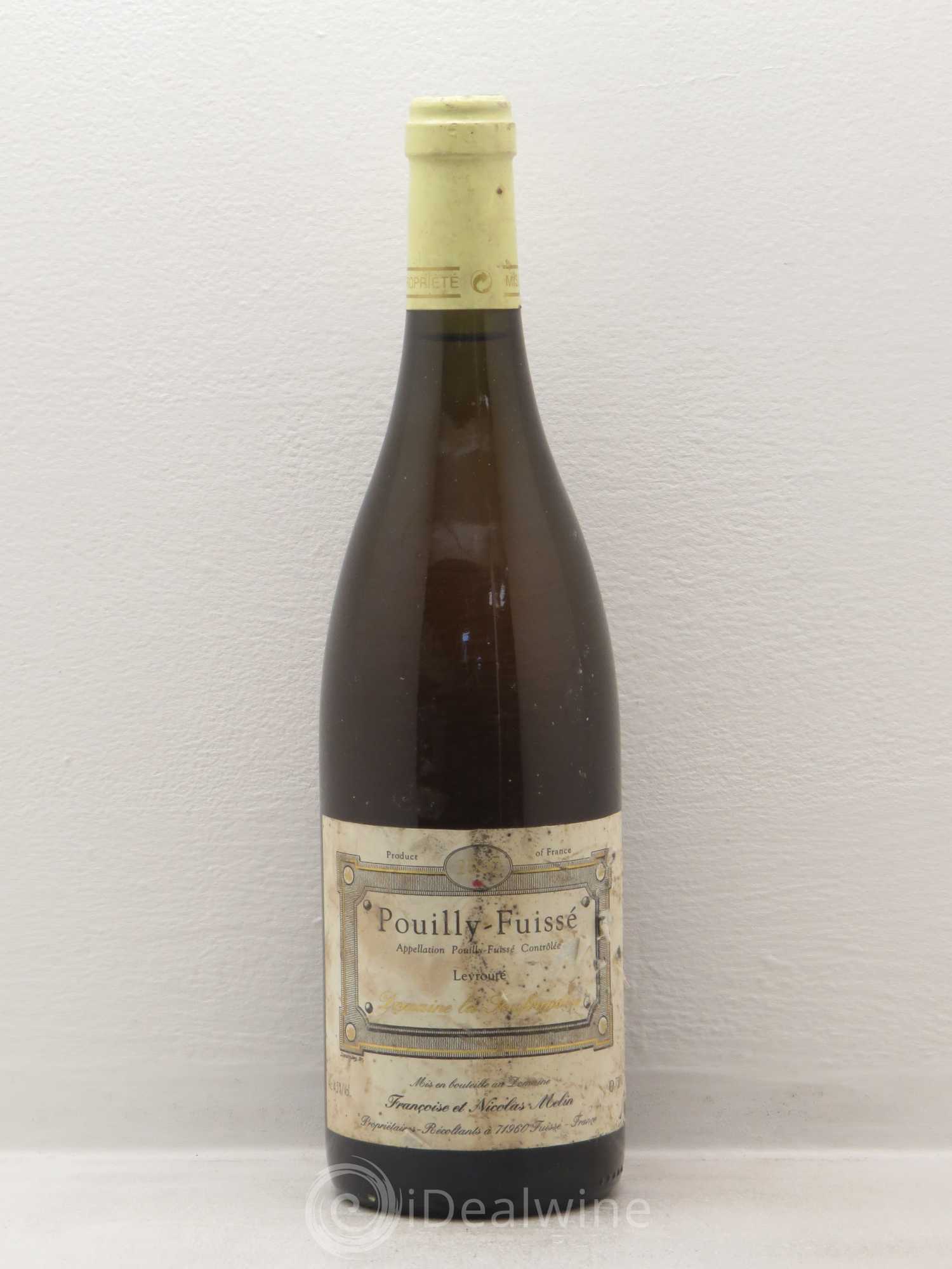 Pouilly-Fuissé Levrouté Domaine La Soufrandise Melin 2000 - Posten von 1 Flasche - 0
