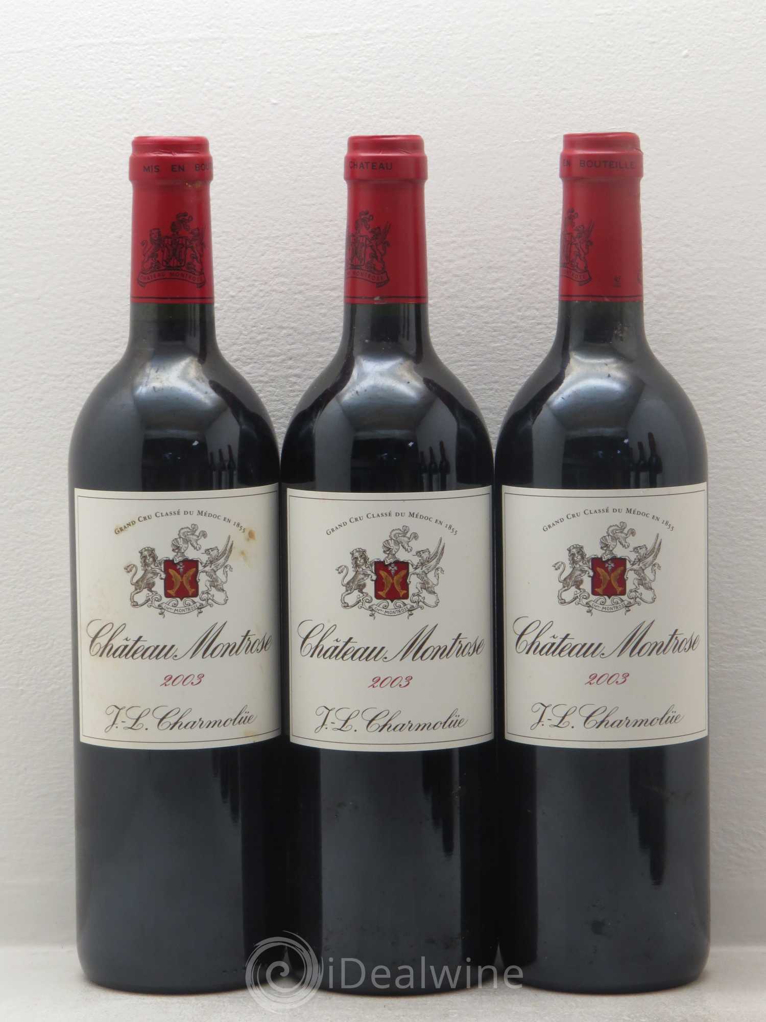 Château Montrose 2ème Grand Cru Classé 2003 - Lot de 6 bouteilles - 1