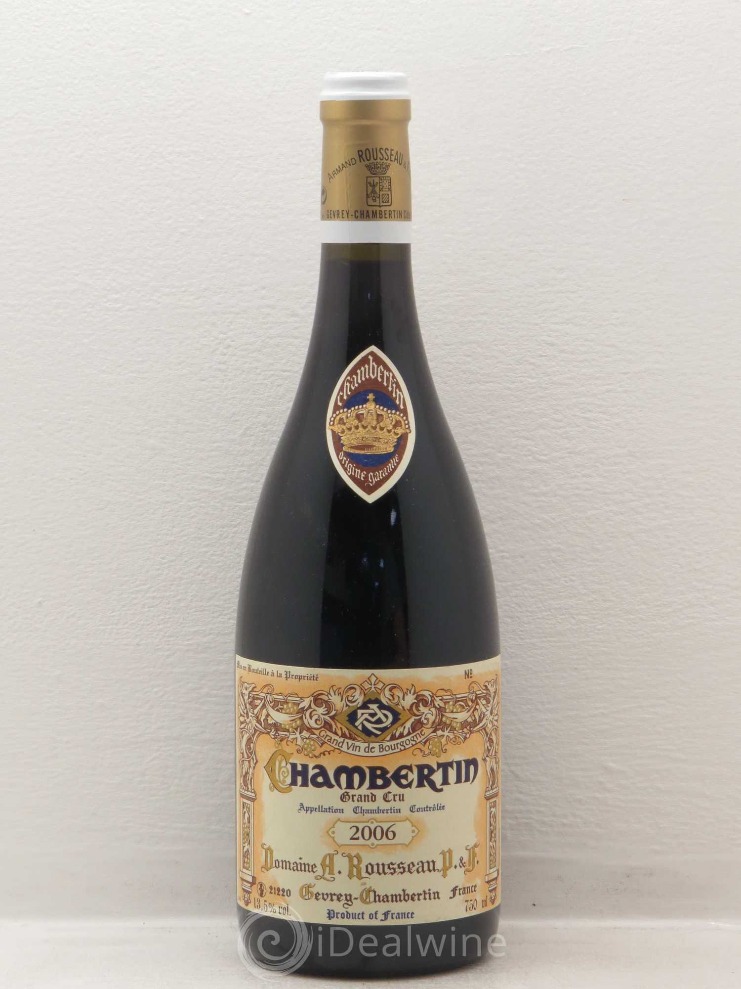 Chambertin Grand Cru Armand Rousseau (Domaine) 2006 - Lot de 1 bouteille - 0