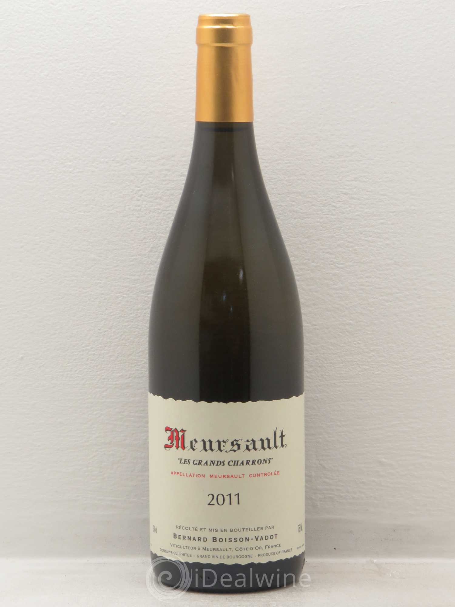 Meursault Les Grands Charrons Boisson-Vadot (Domaine) 2011 - Lot de 1 bouteille - 0