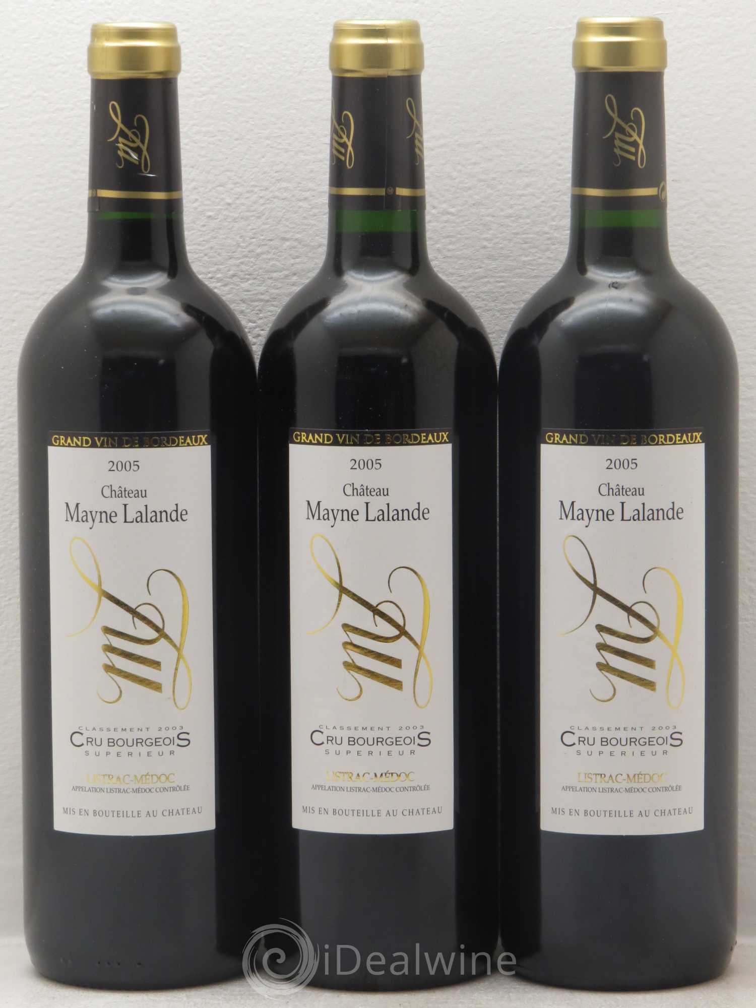 Château Mayne Lalande Cru Bourgeois 2005 - Lot de 12 bouteilles - 3