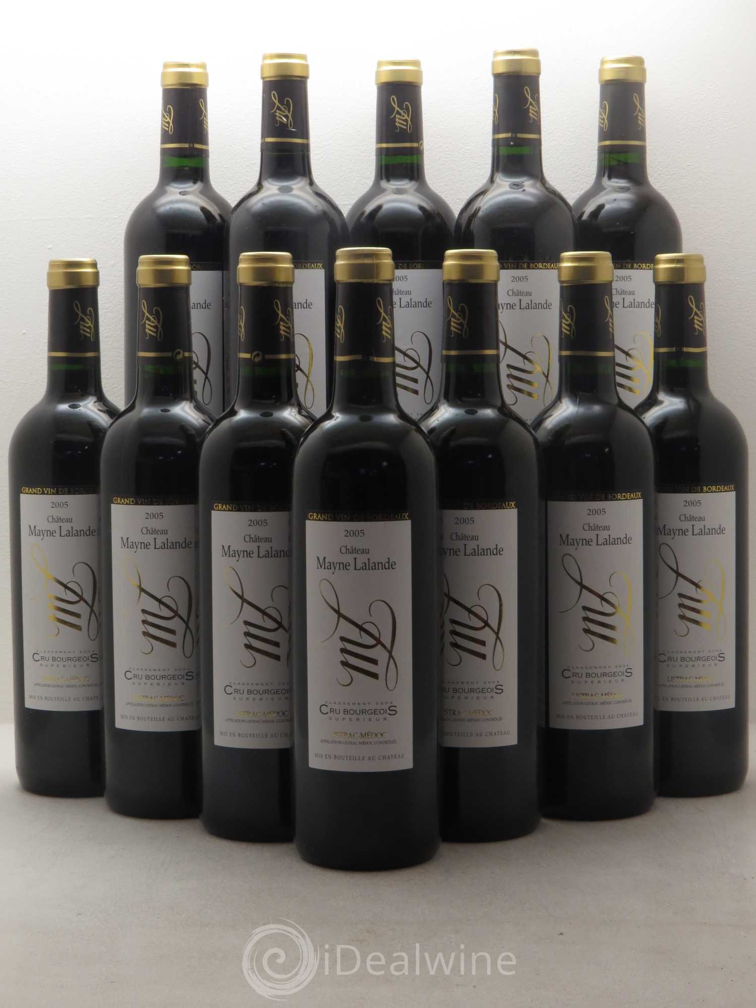 Château Mayne Lalande Cru Bourgeois 2005 - Lot de 12 bouteilles - 0