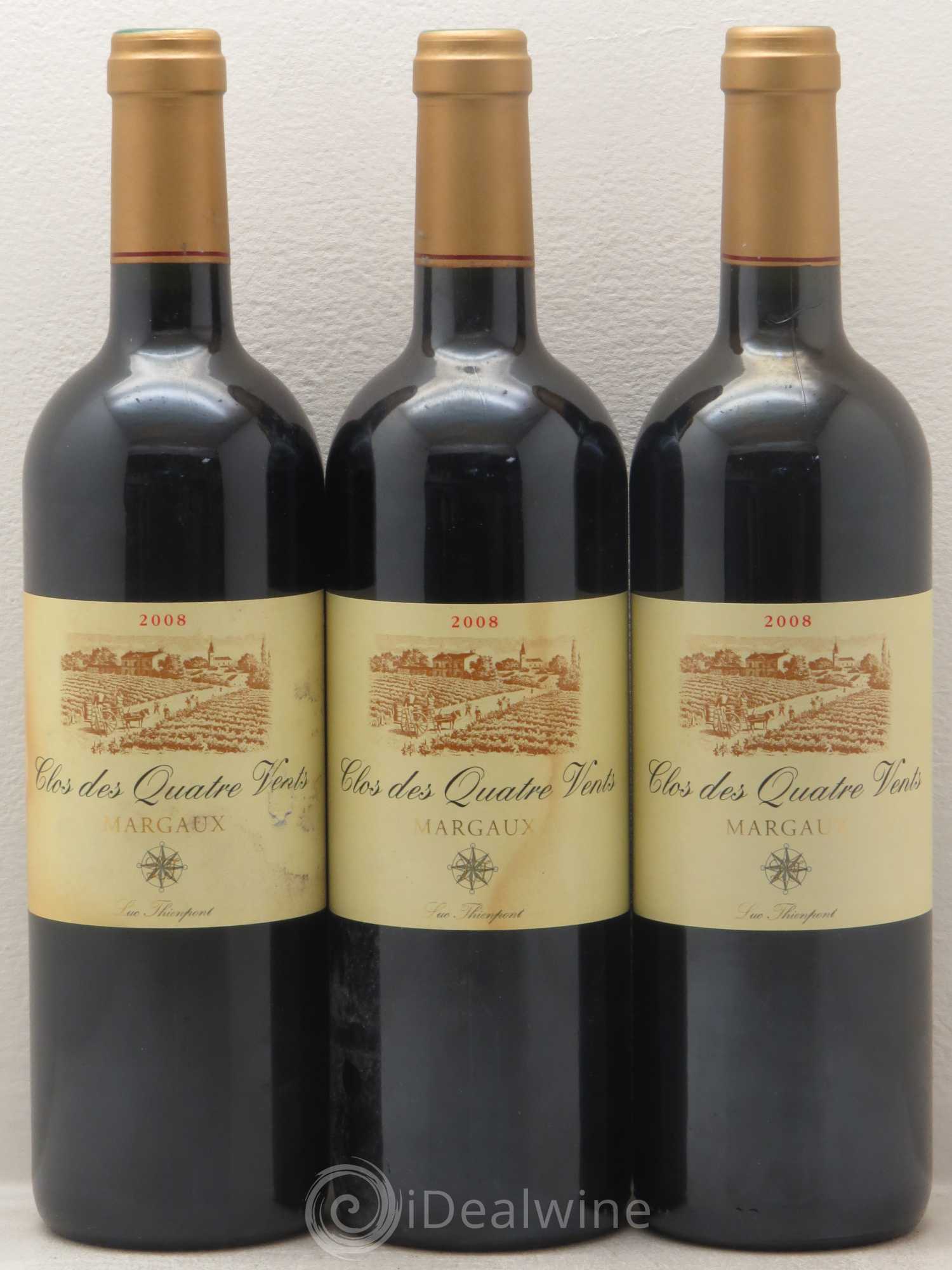 Bordeaux Margaux Clos Des Quatre Vents 2008 - Posten von 12 Flaschen - 4