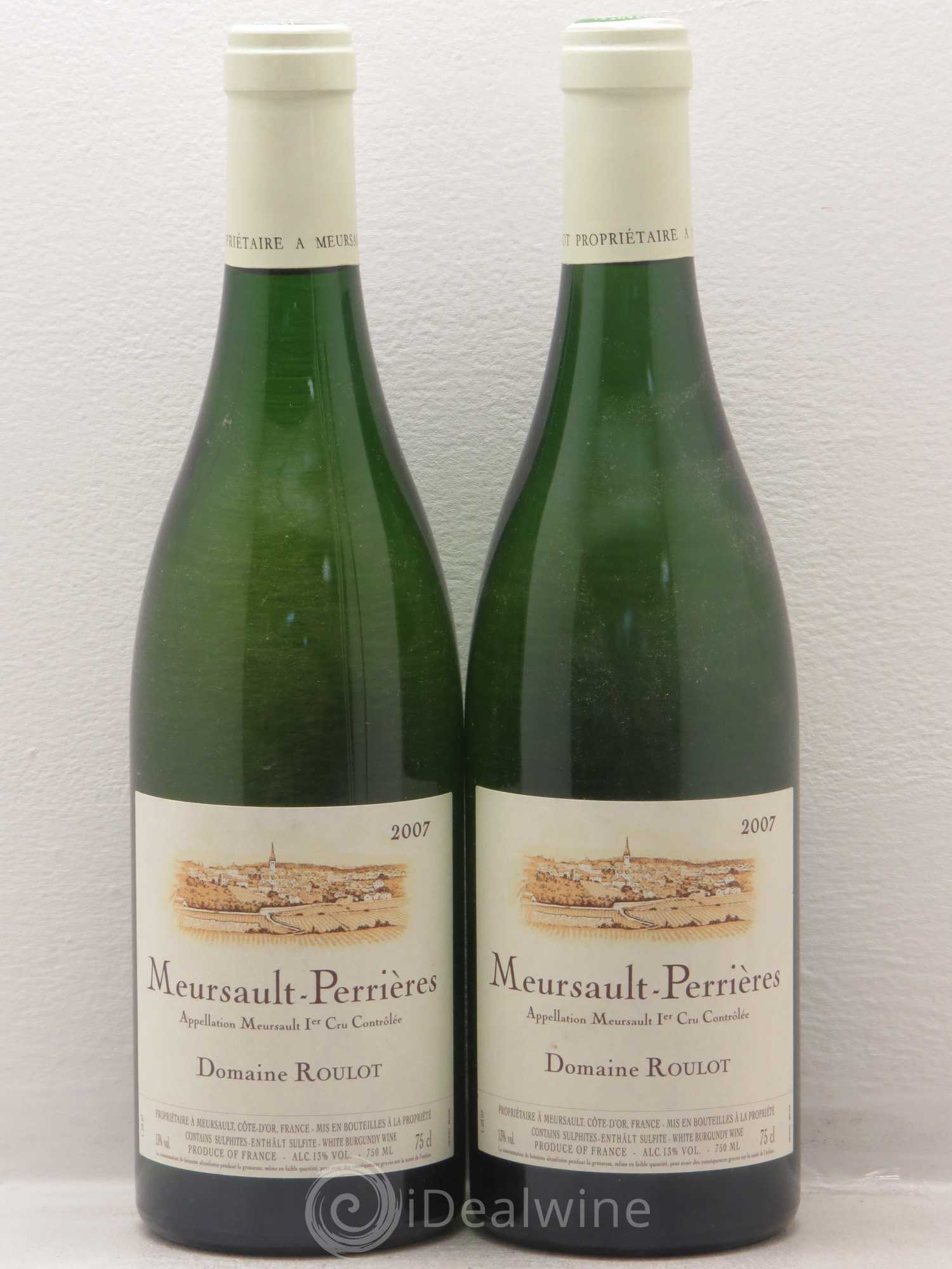 Meursault 1er Cru Perrières Roulot (Domaine) 2007 - Lot de 2 bouteilles - 0