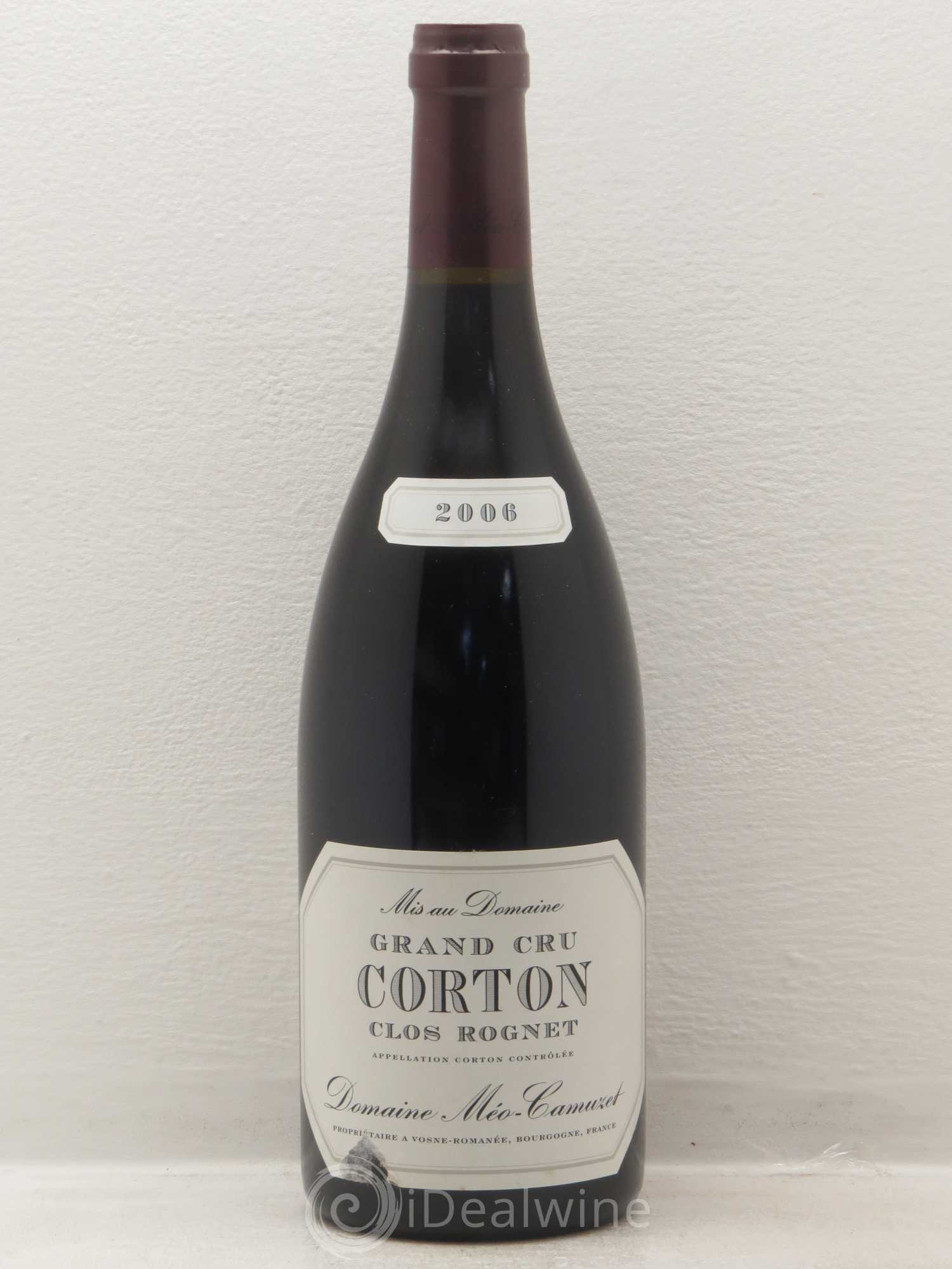 Corton Grand Cru Clos Rognet Méo-Camuzet (Domaine) 2006 - Lot de 1 bouteille - 0