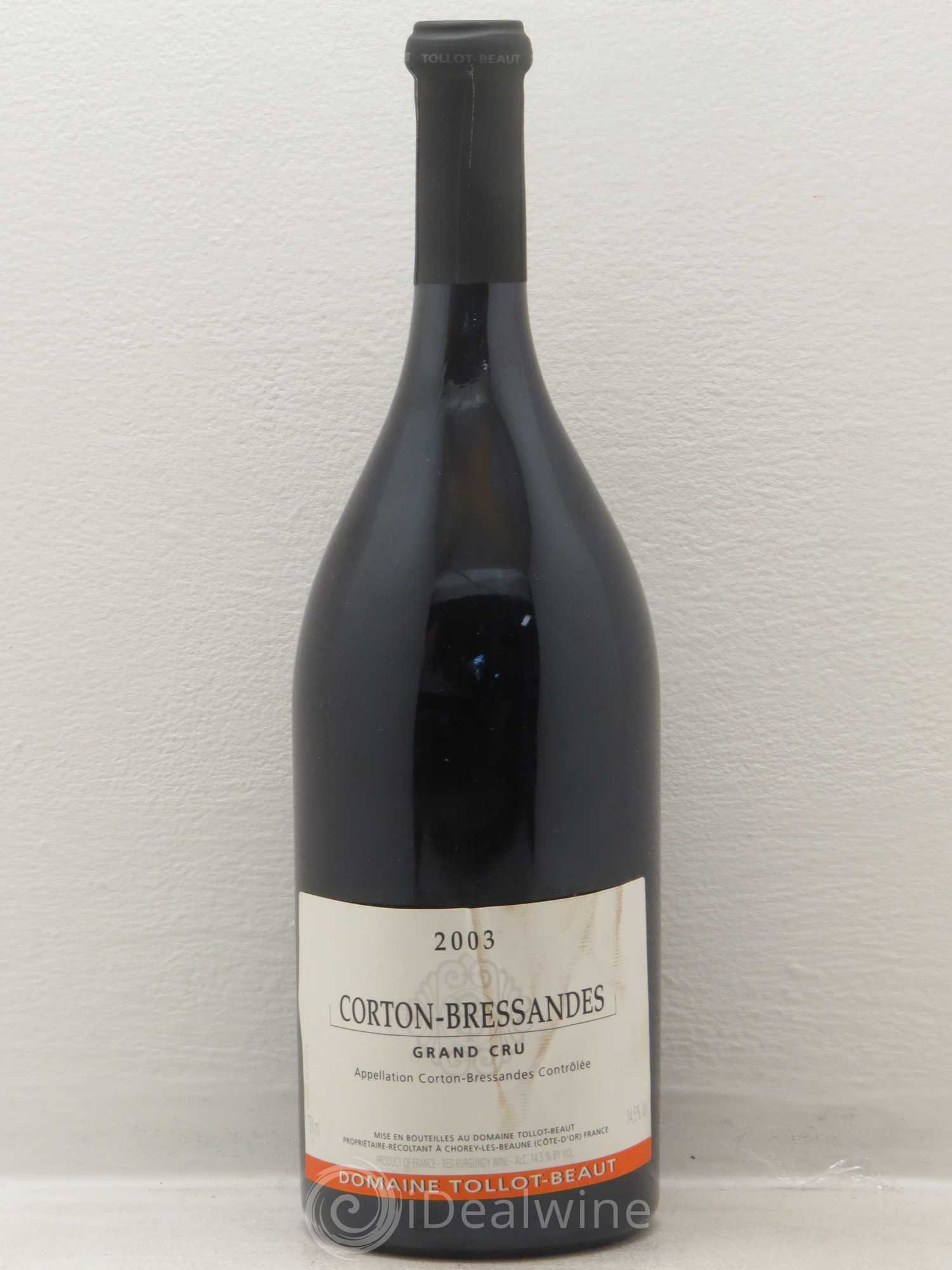 Corton-Bressandes Grand Cru Tollot Beaut (Domaine) 2003 - Lot de 1 bouteille - 0