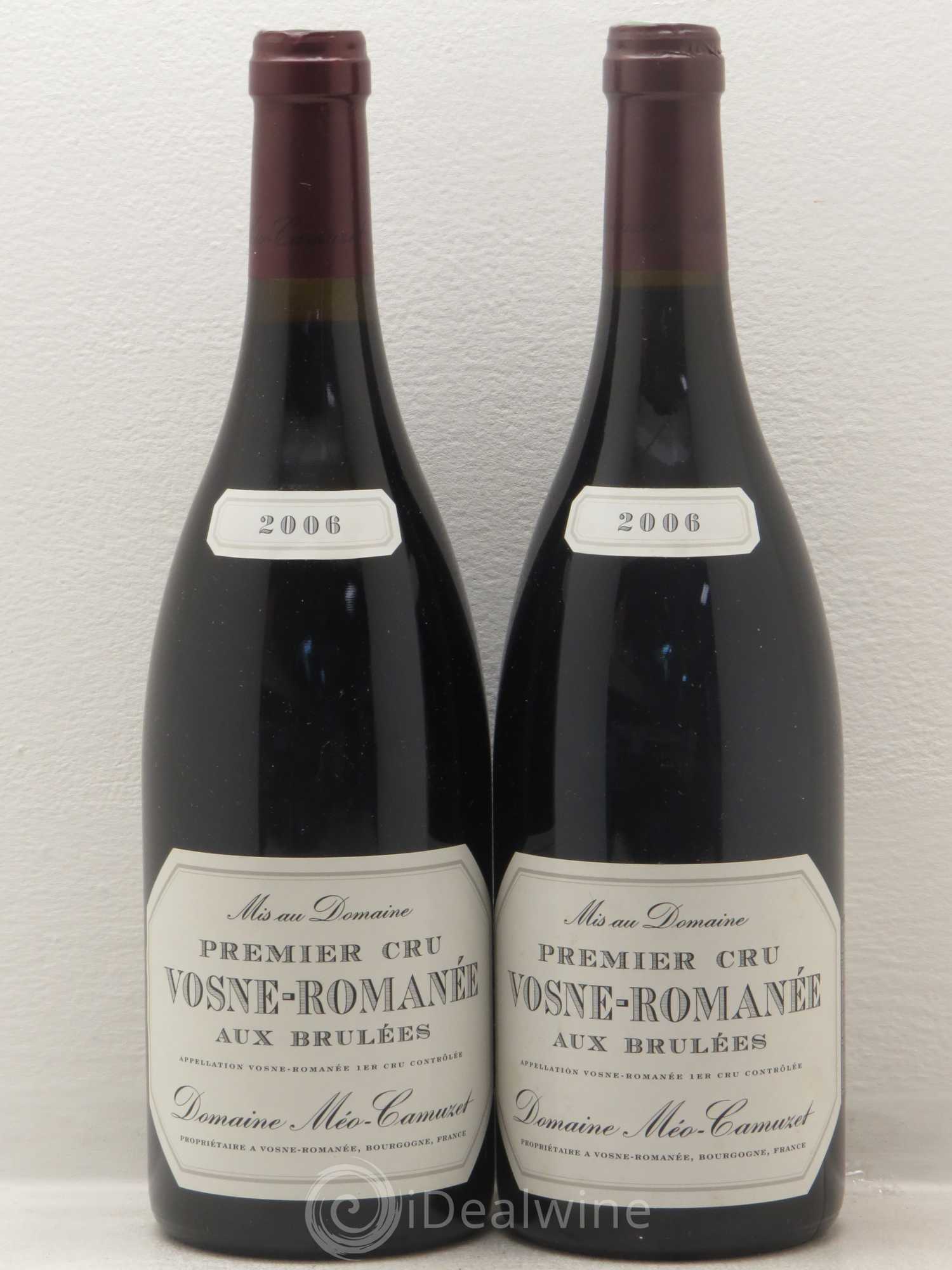 Vosne-Romanée 1er Cru Aux Brûlées Méo-Camuzet (Domaine) 2006 - Lot de 2 bouteilles - 0