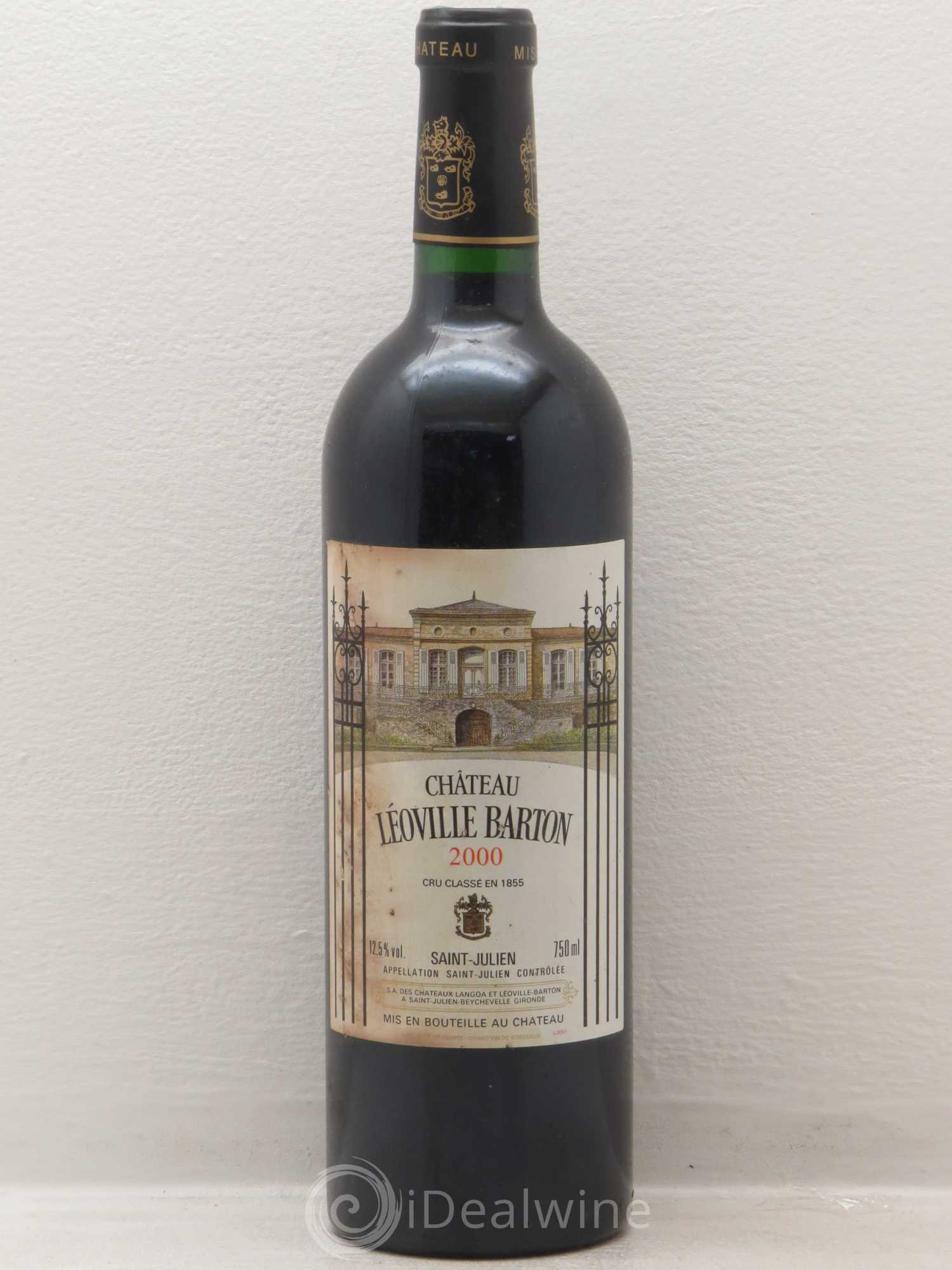 Château Léoville Barton 2ème Grand Cru Classé 2000 - Lot de 1 bouteille - 0
