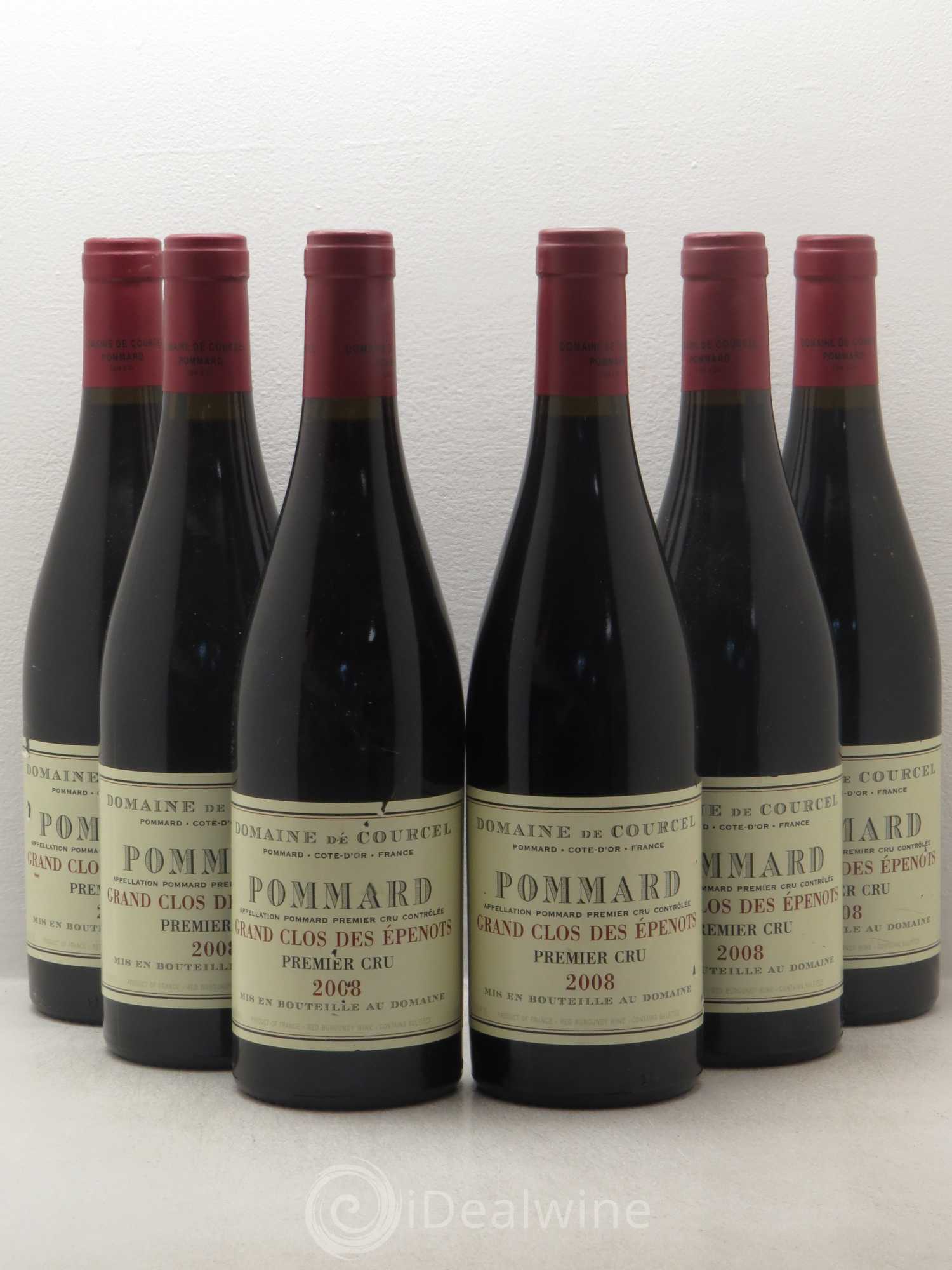 Pommard 1er Cru Grand Clos des Epenots de Courcel (Domaine) 2008 - Lot de 6 bouteilles - 0
