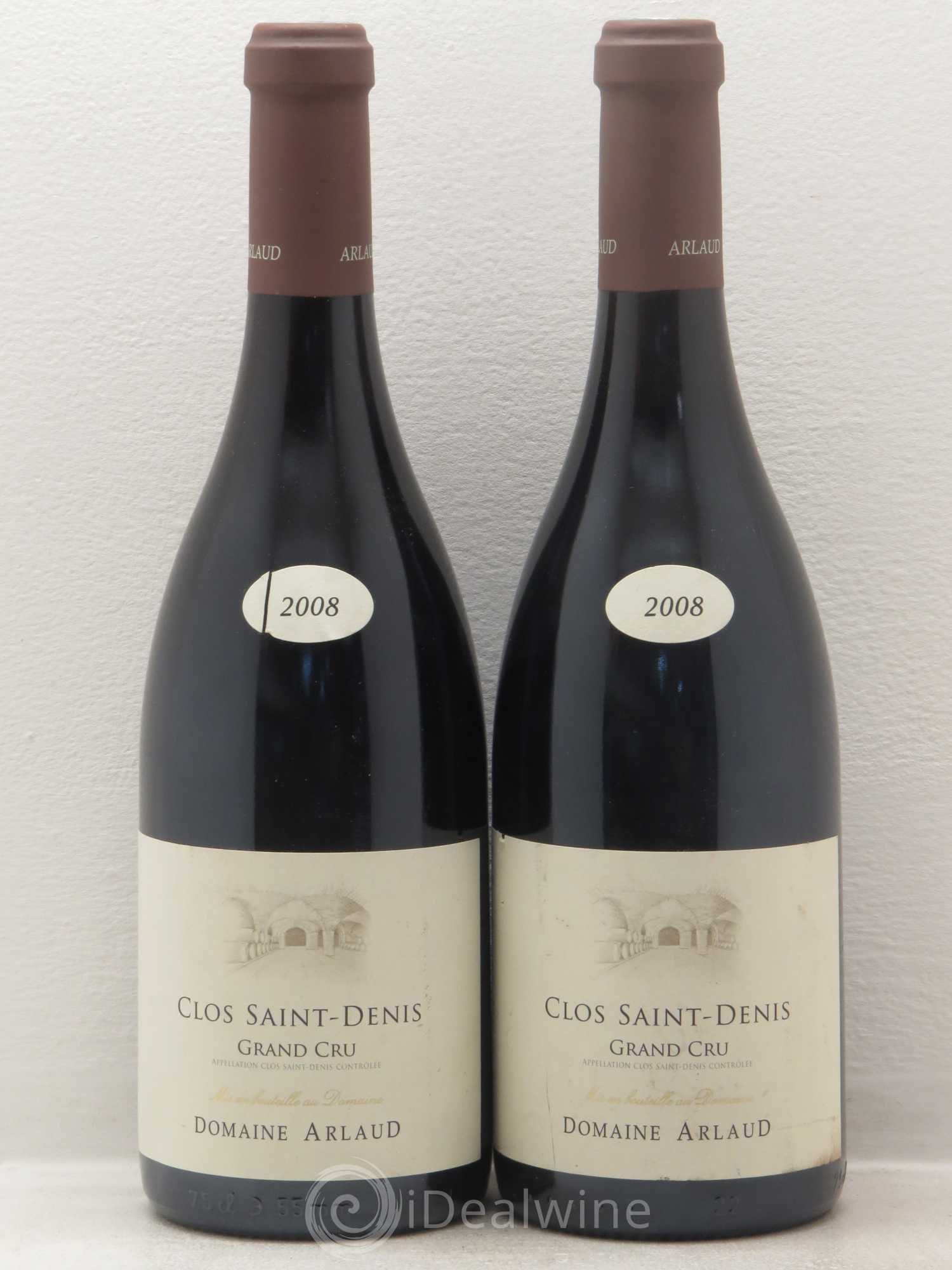 Clos Saint-Denis Grand Cru Arlaud 2008 - Lot de 2 bouteilles - 0
