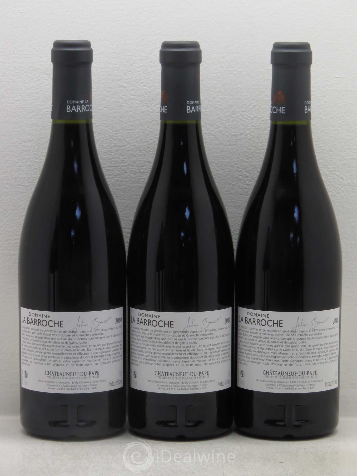 Châteauneuf-du-Pape La Barroche 2010 - Lot de 5 bouteilles - 2